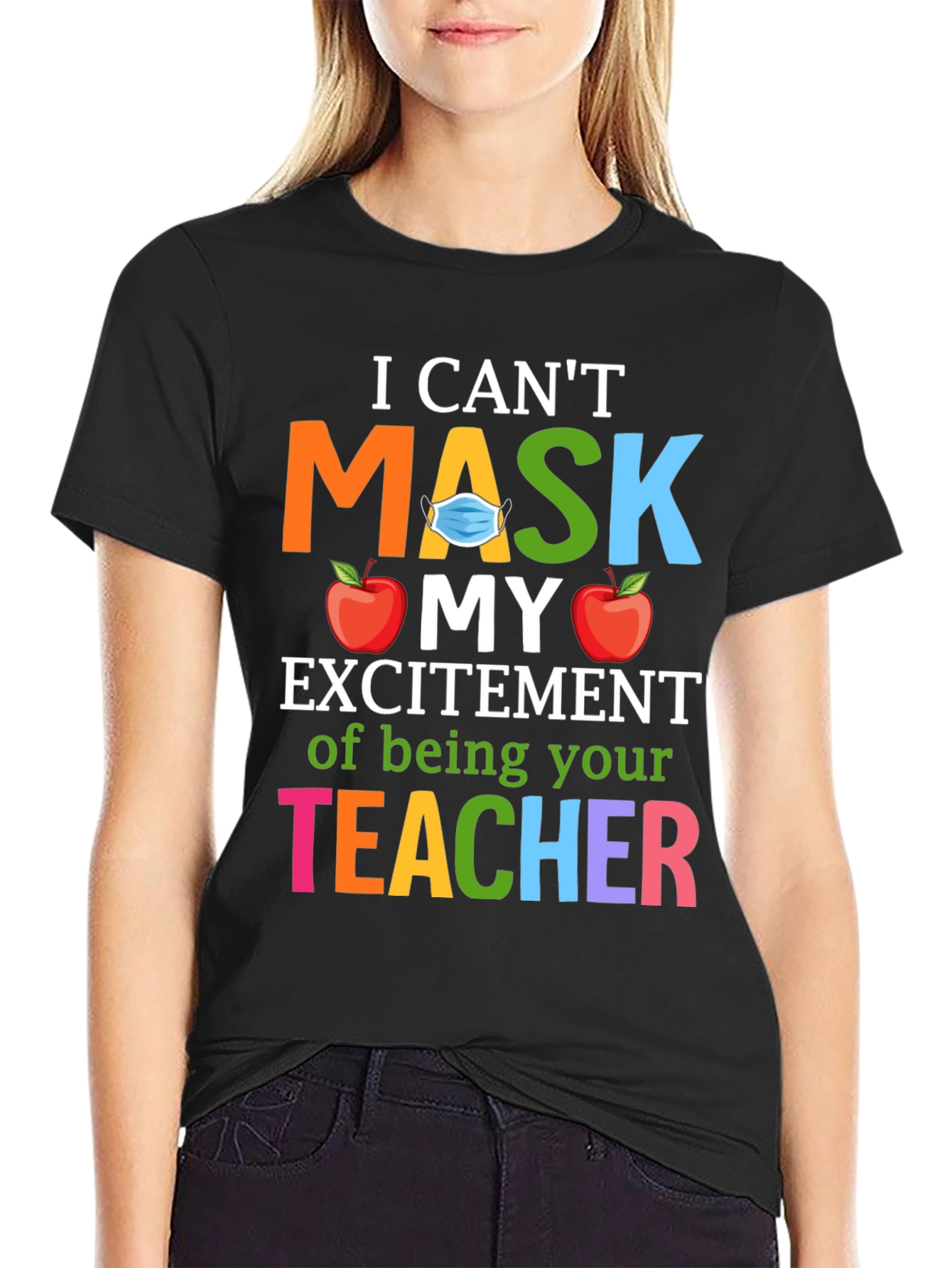 Teacher Appreciation Masked Excitement T-Shirt