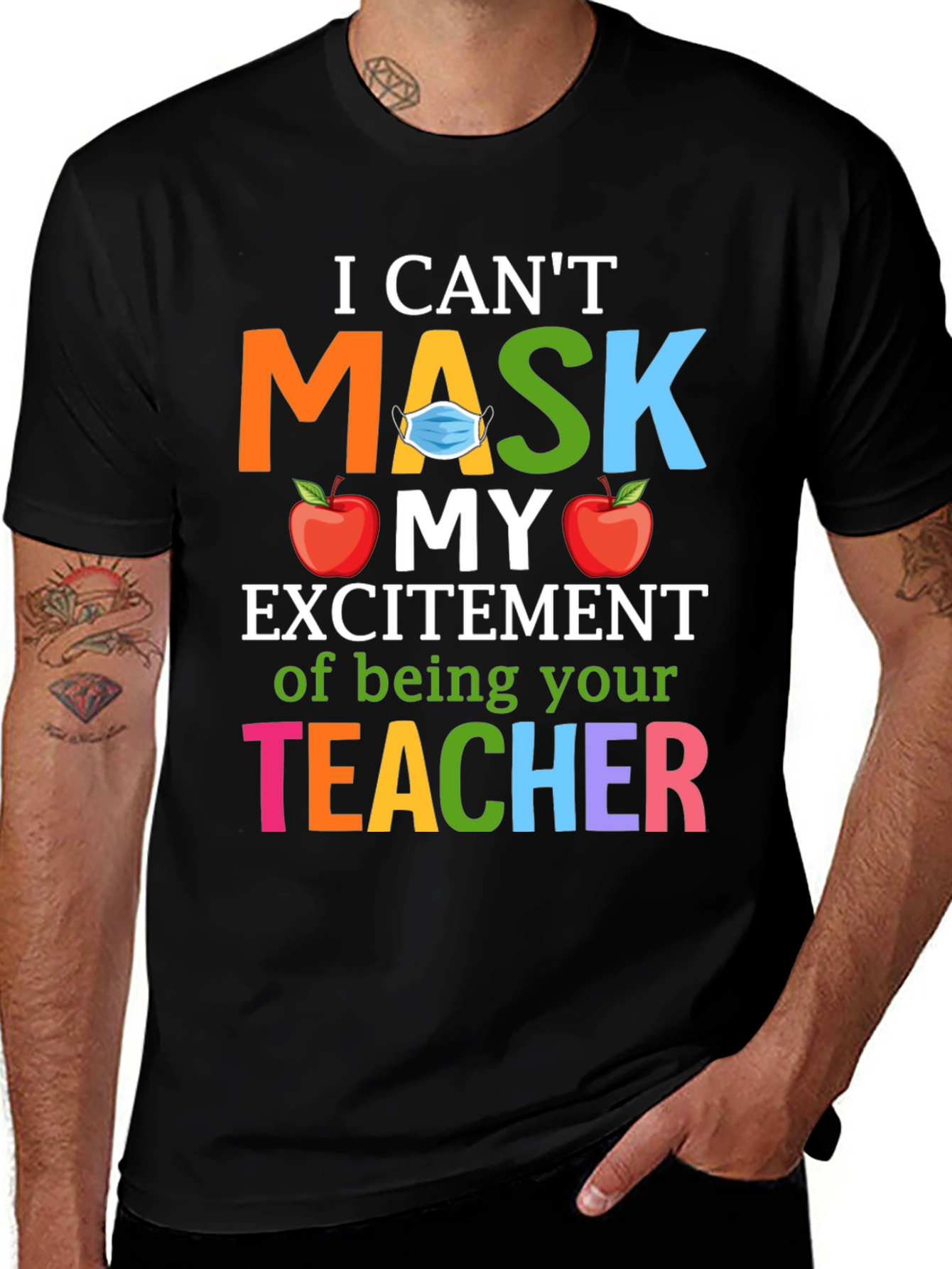 Teacher Appreciation Masked Excitement T-Shirt