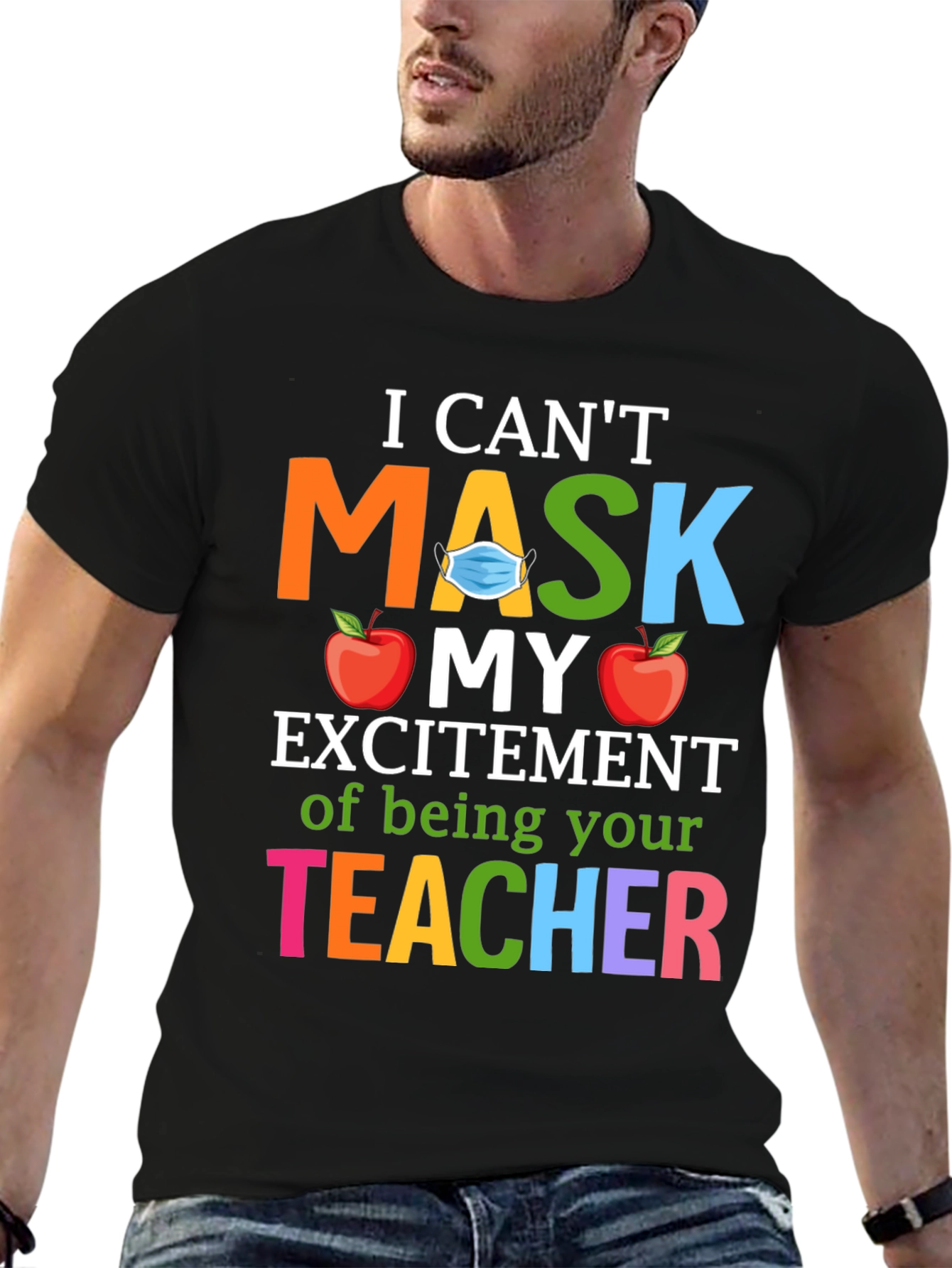 Teacher Appreciation Masked Excitement T-Shirt