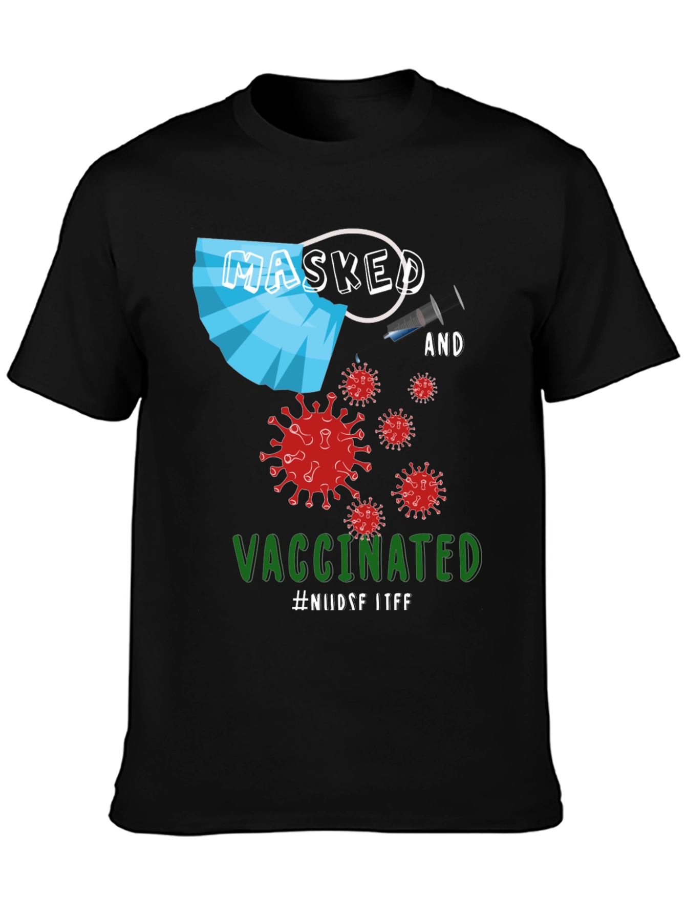 Masked and Vaccinated Graphic T-Shirt