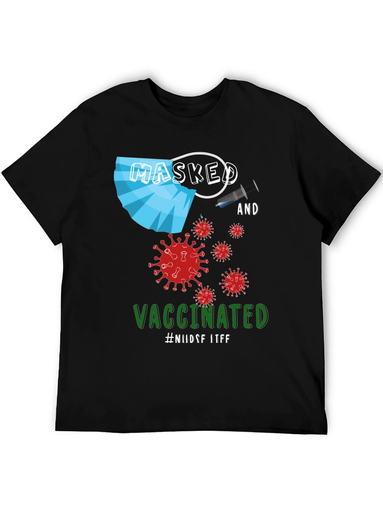Masked and Vaccinated Graphic T-Shirt