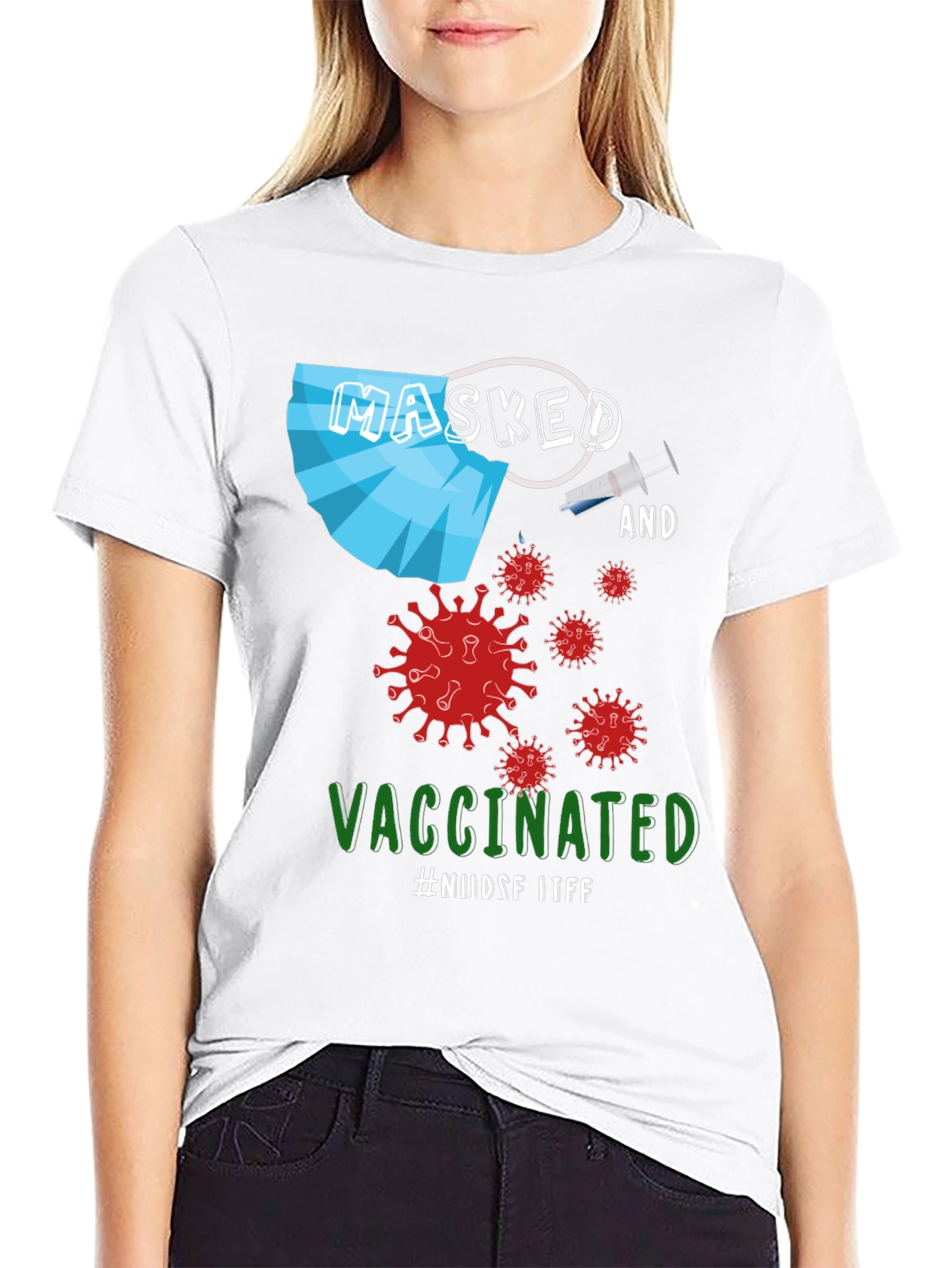 Masked and Vaccinated Graphic T-Shirt