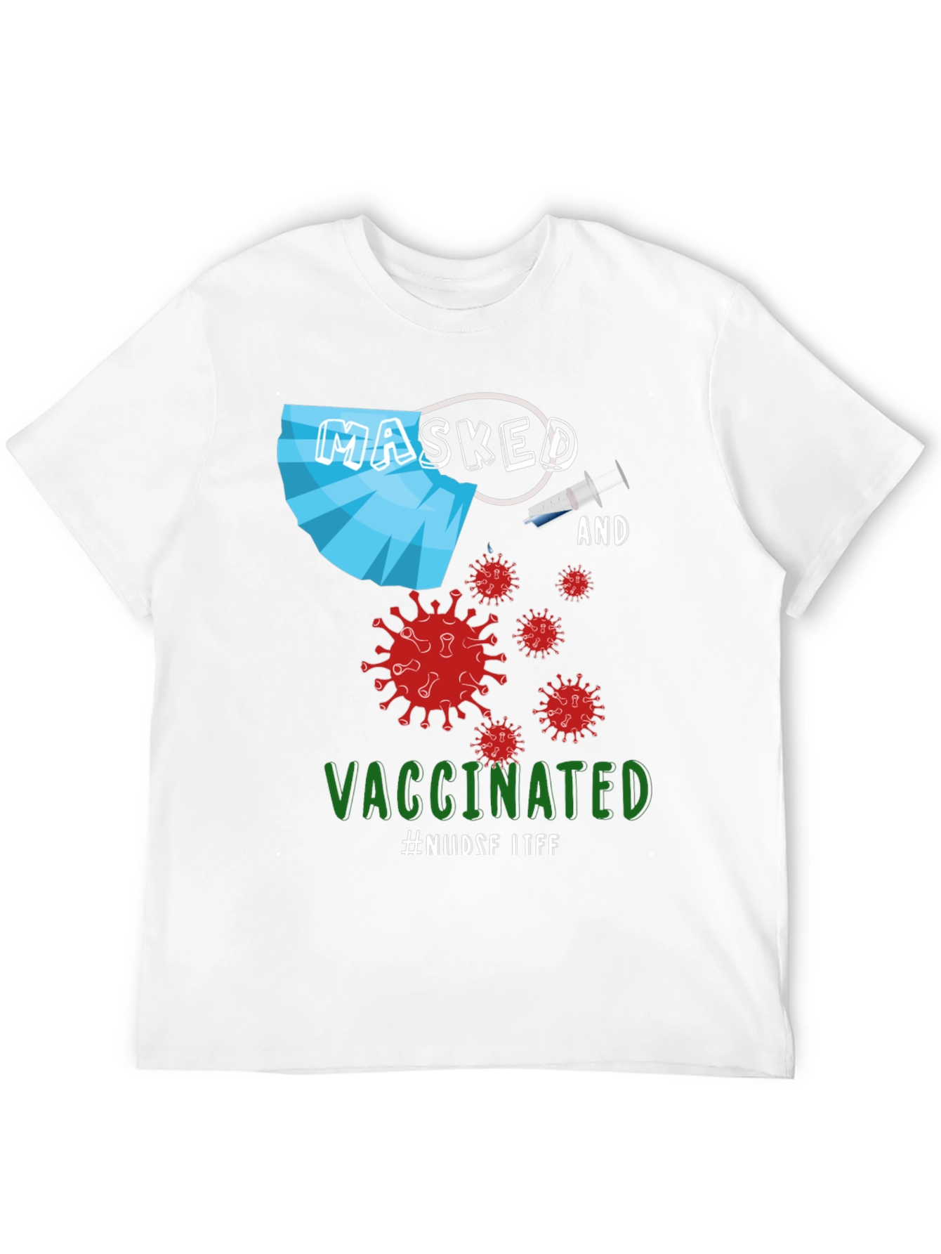 Masked and Vaccinated Graphic T-Shirt
