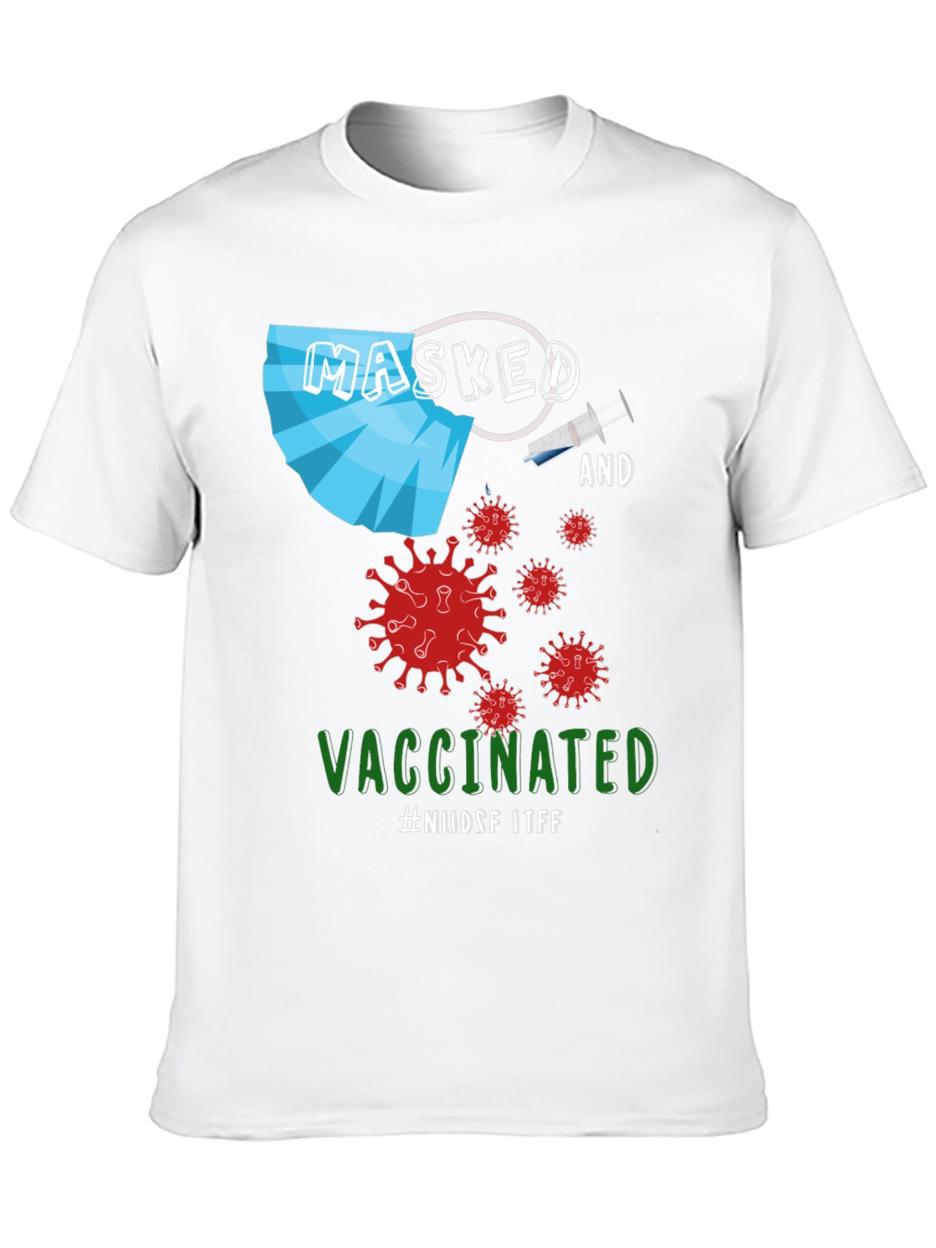 Masked and Vaccinated Graphic T-Shirt