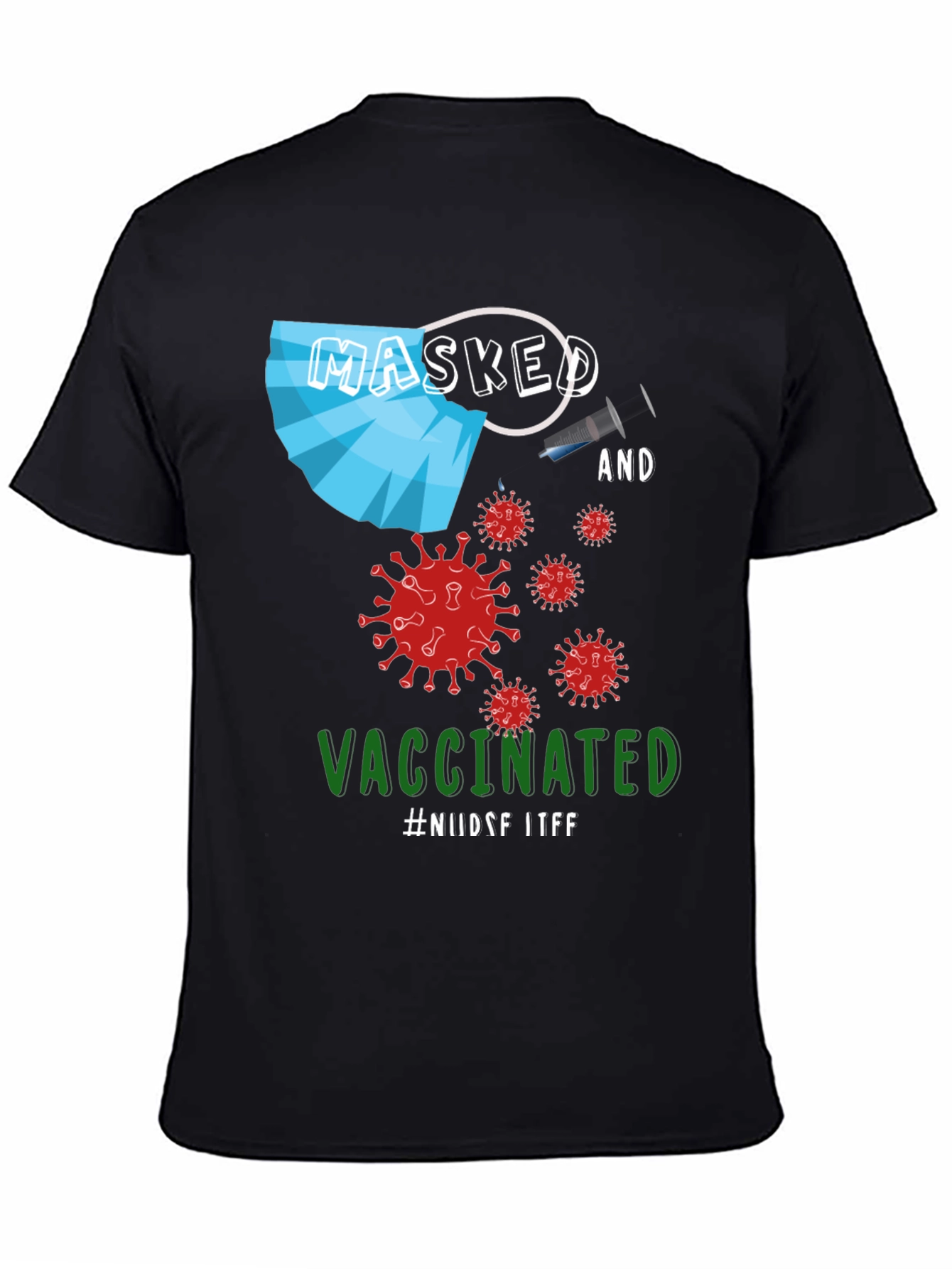 Masked and Vaccinated Graphic T-Shirt
