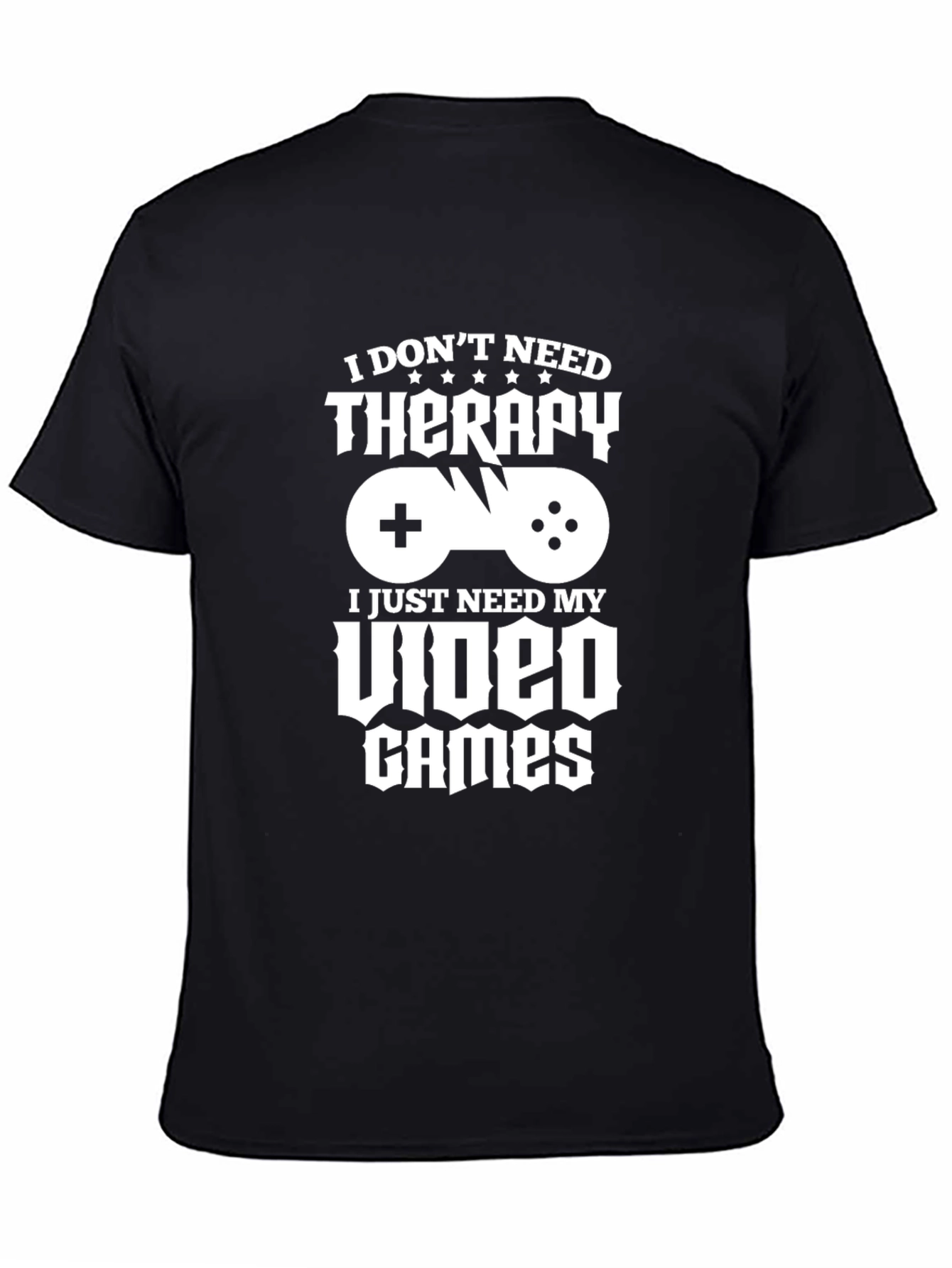 Funny Gamer T-Shirt - Video Games Therapy Tee