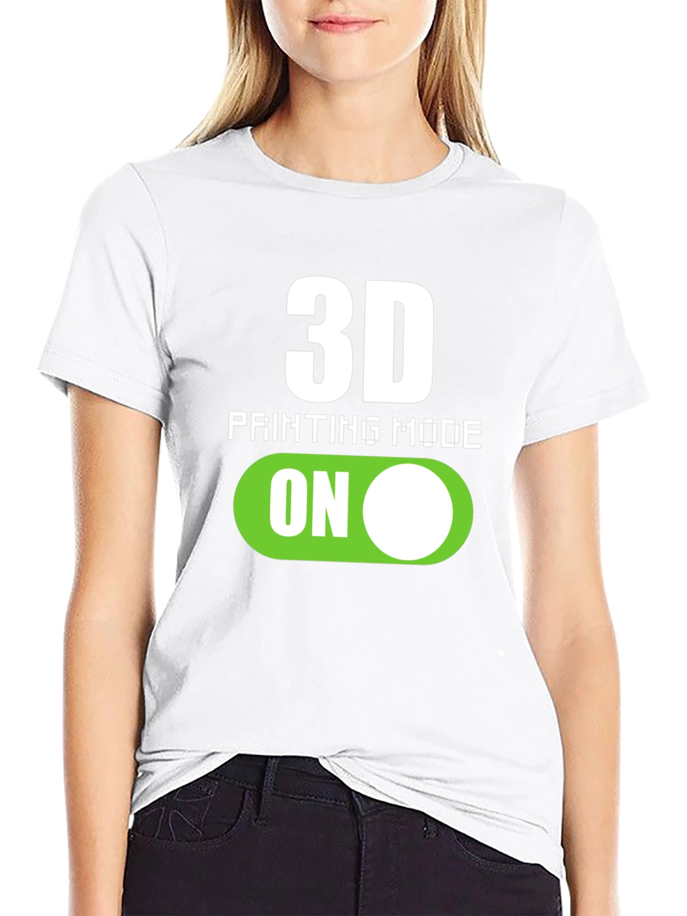 3D Printing Mode On Graphic Tee