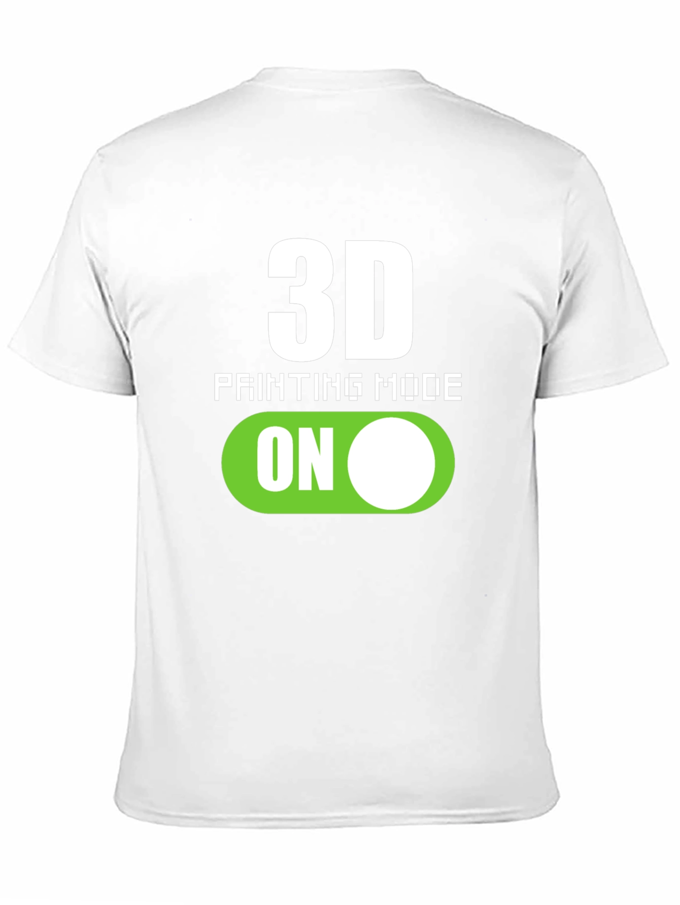 3D Printing Mode On Graphic Tee