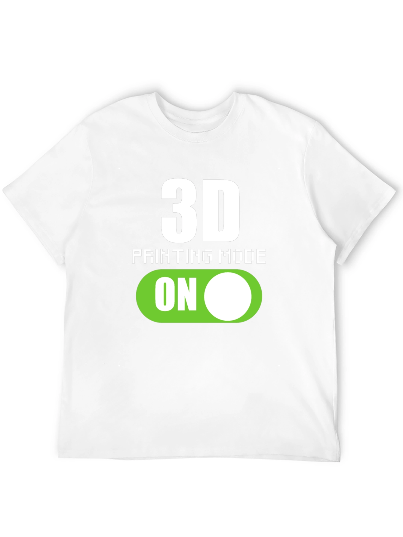 3D Printing Mode On Graphic Tee