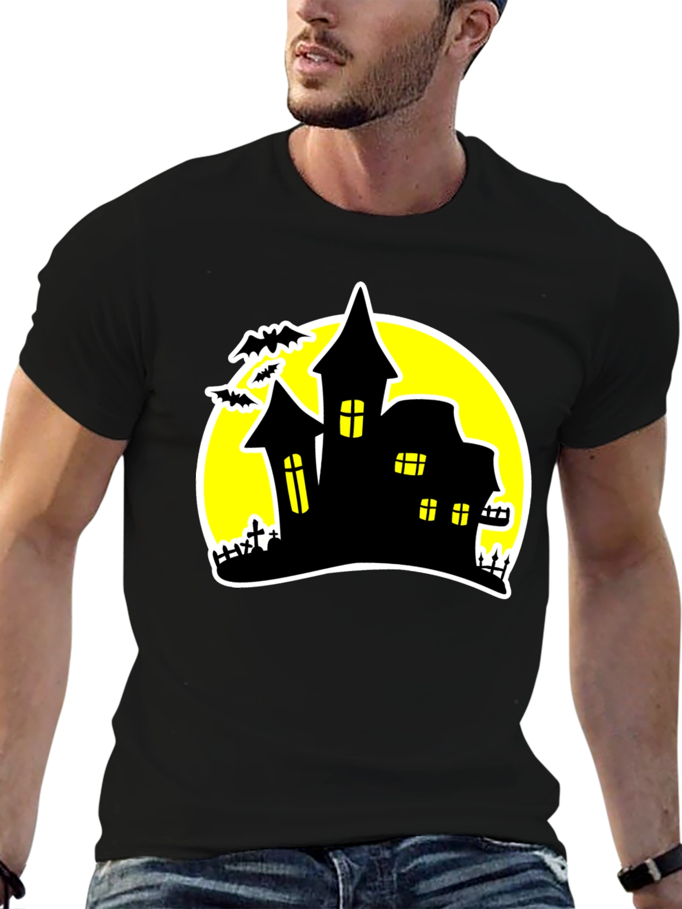Spooky Halloween Haunted House T-Shirt