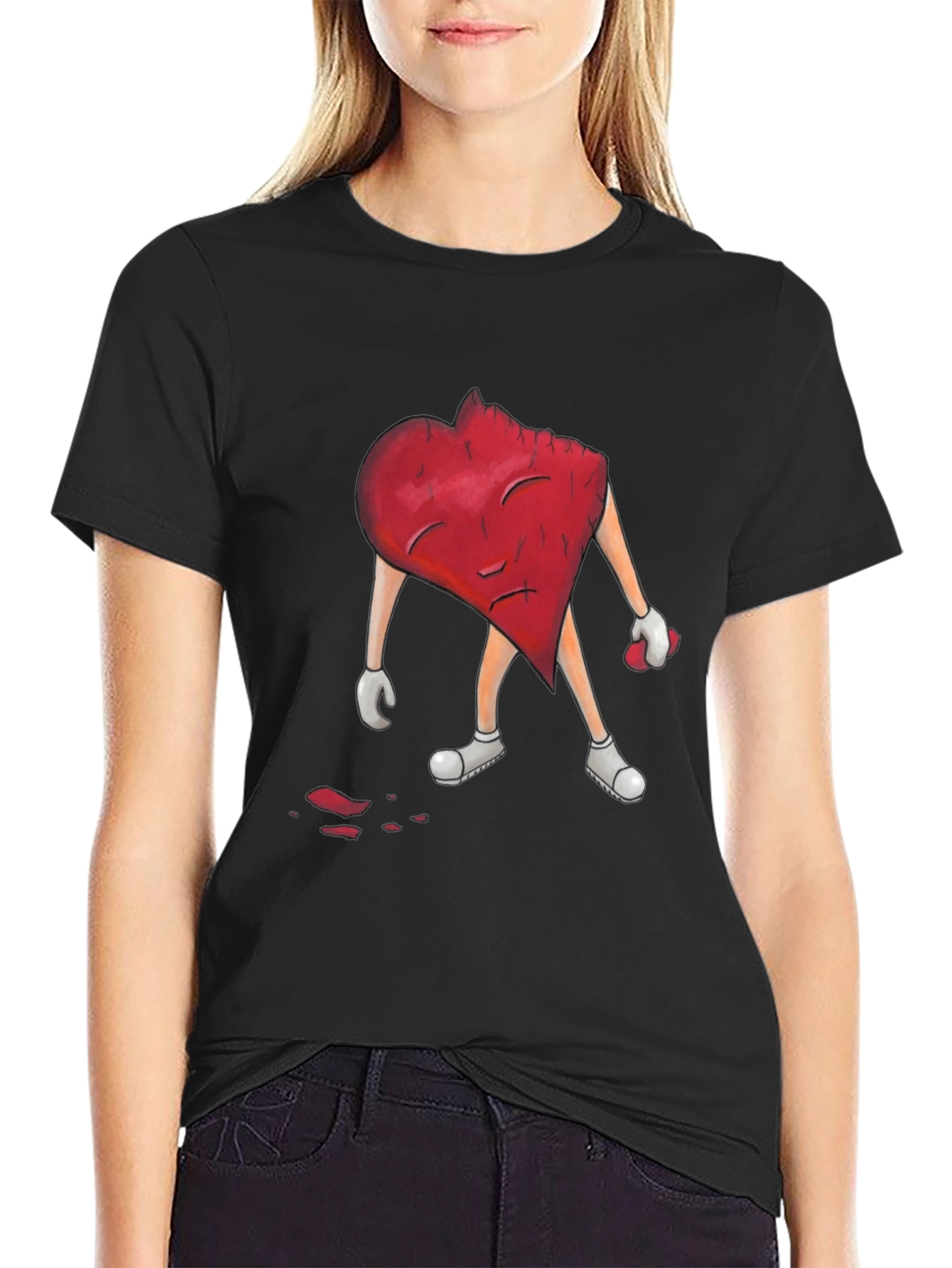 Heartbreak Tee - Broken Heart Graphic T-Shirt