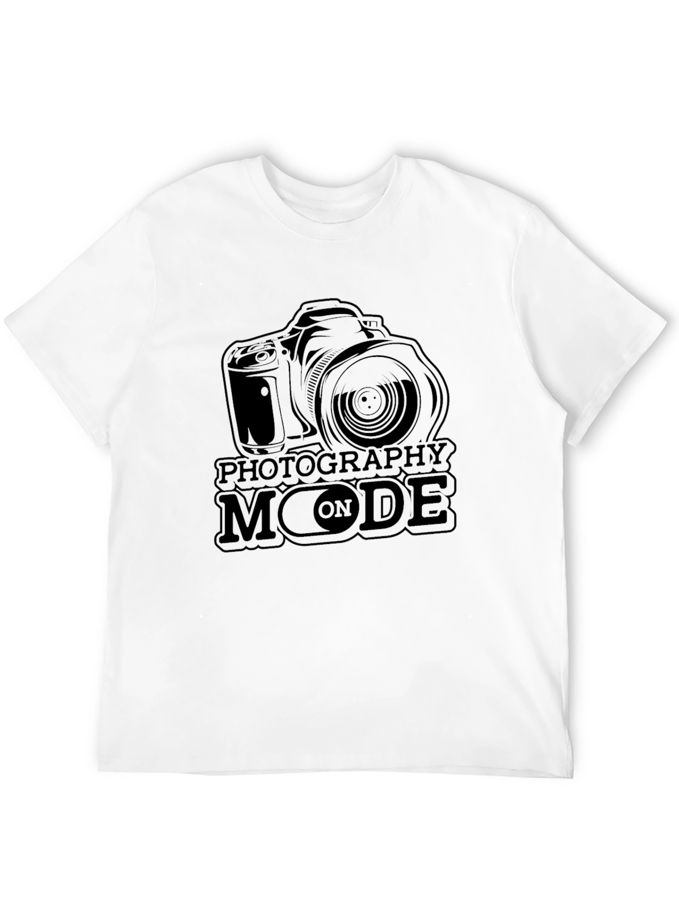 Photography Mode On Black Graphic Tee