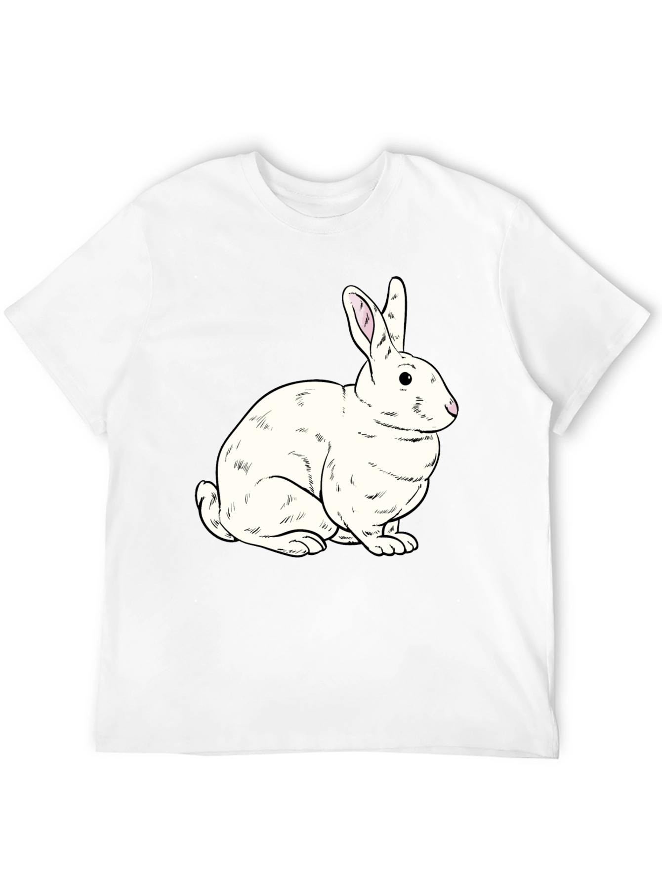 Rabbit Graphic Black T-Shirt