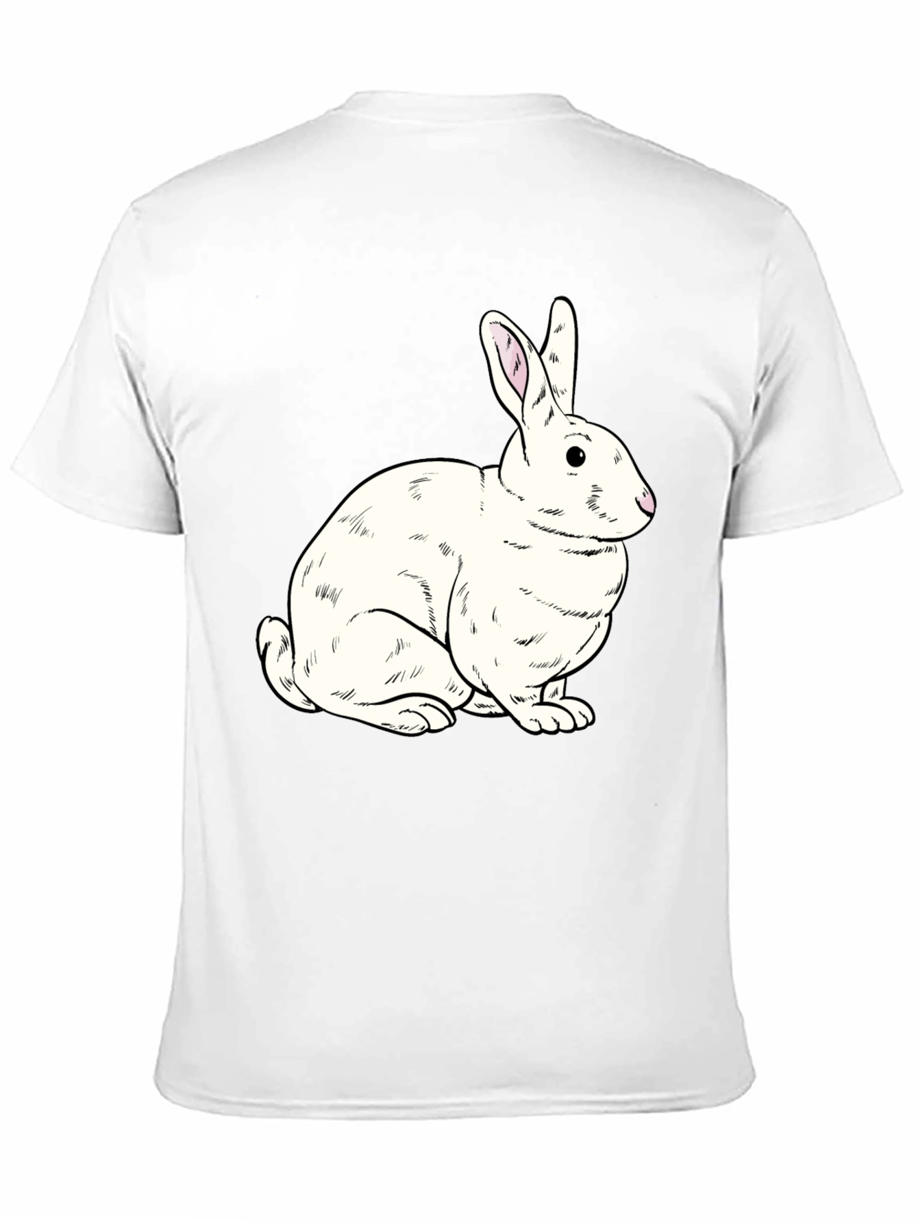 Rabbit Graphic Black T-Shirt