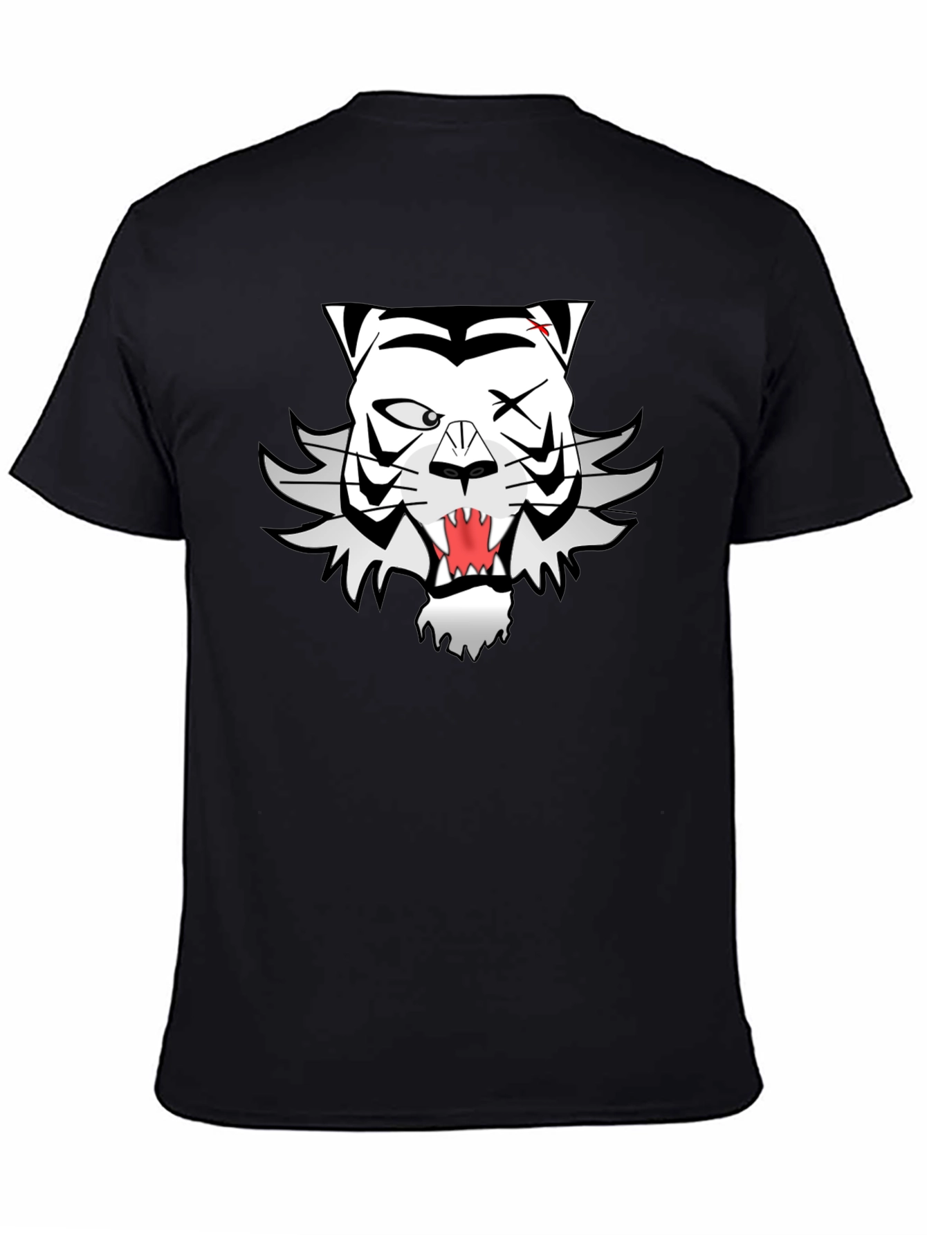 Cool Black T-Shirt with Unique Tiger Graphic