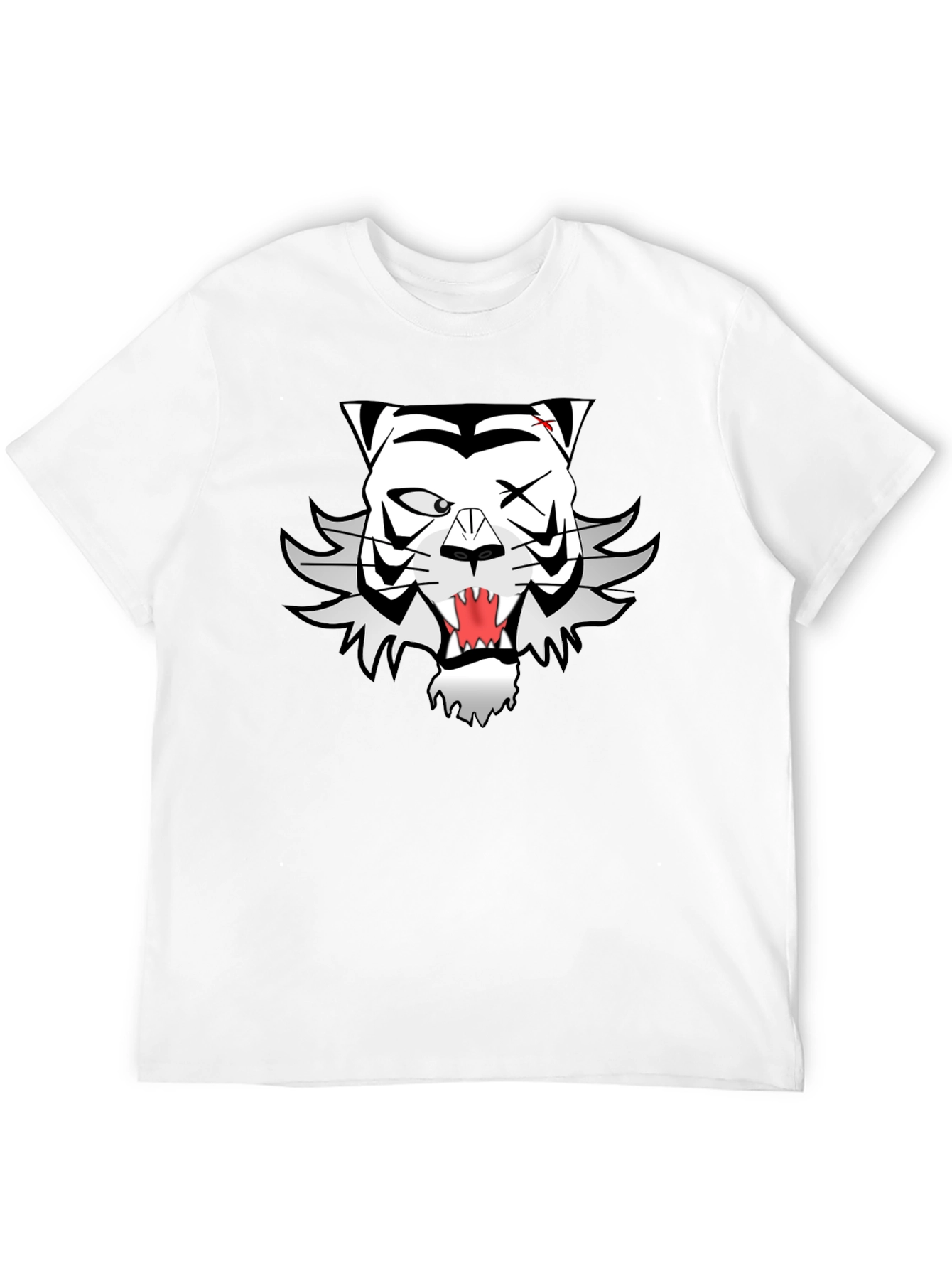 Cool Black T-Shirt with Unique Tiger Graphic