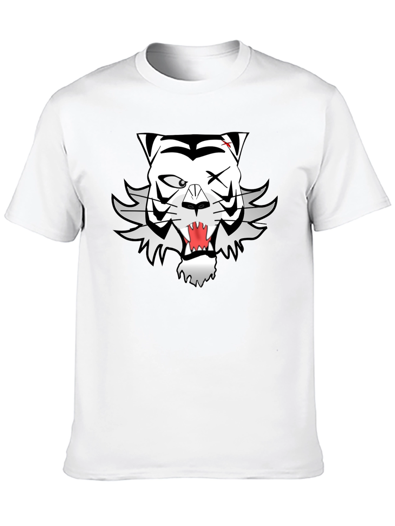 Cool Black T-Shirt with Unique Tiger Graphic