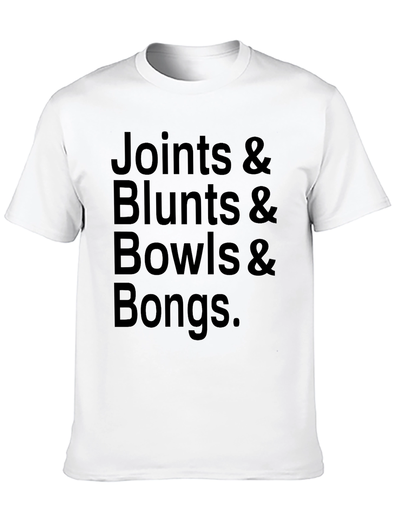 Joints Blunts Bowls Bongs Black T-Shirt