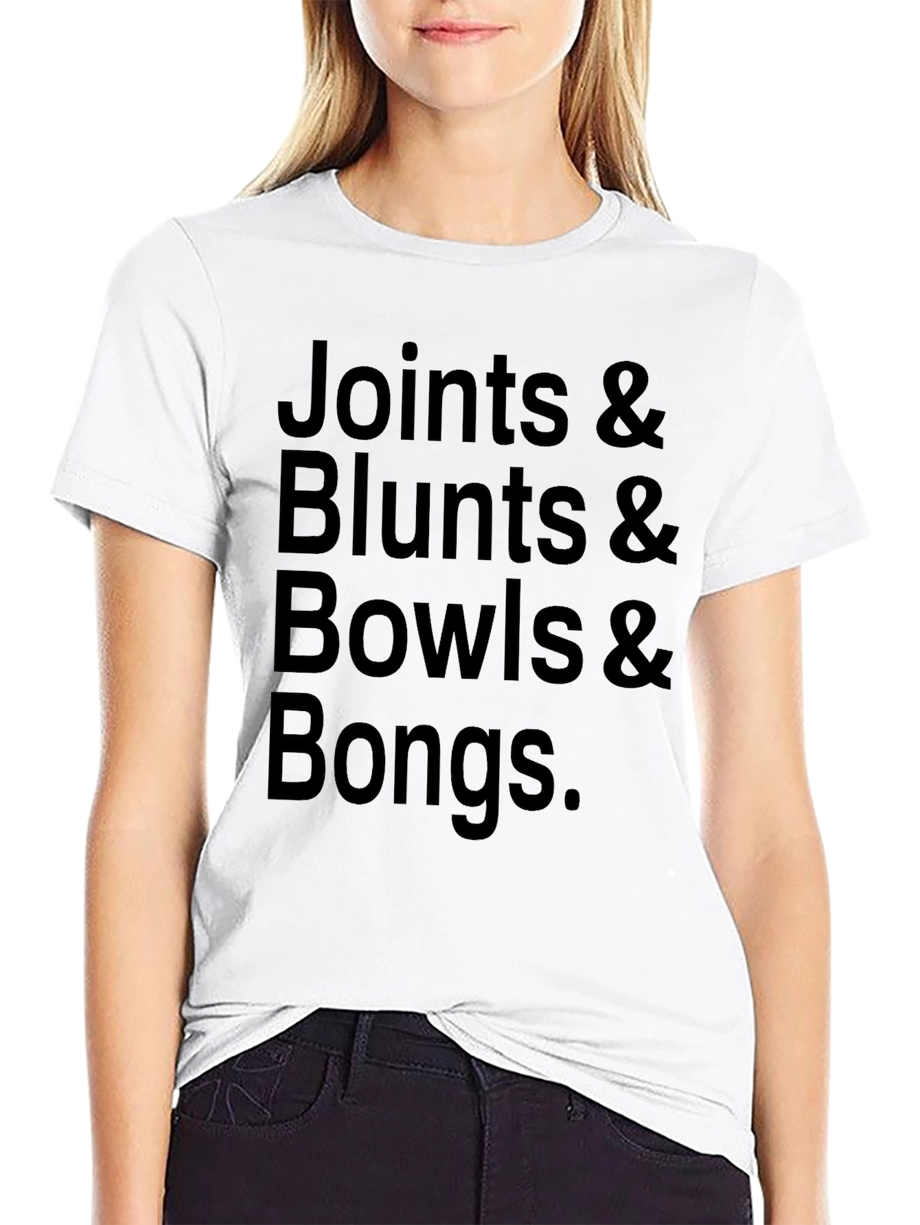 Joints Blunts Bowls Bongs Black T-Shirt