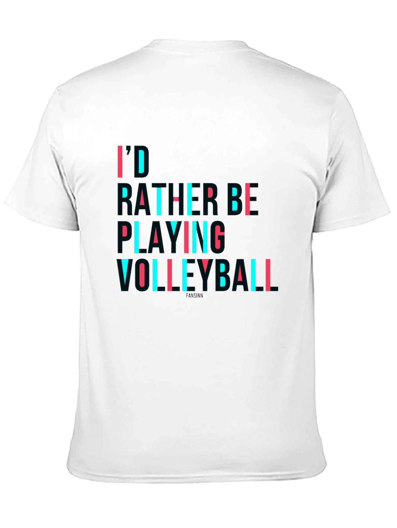 Volleyball Graphic T-Shirt - Black Crew Neck Tee