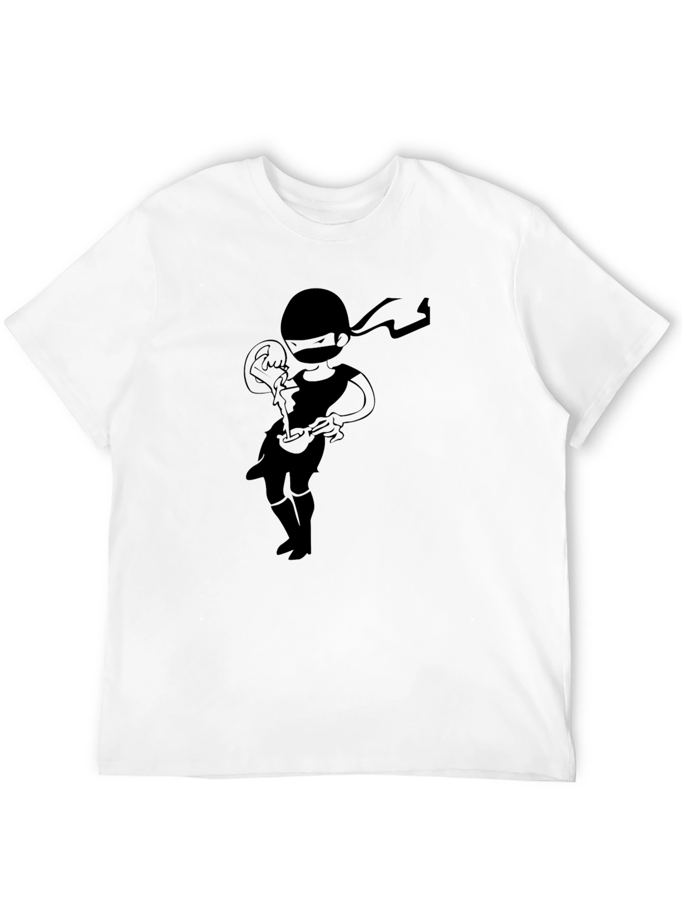 Ninja Pizza T-Shirt - Black Graphic Tee