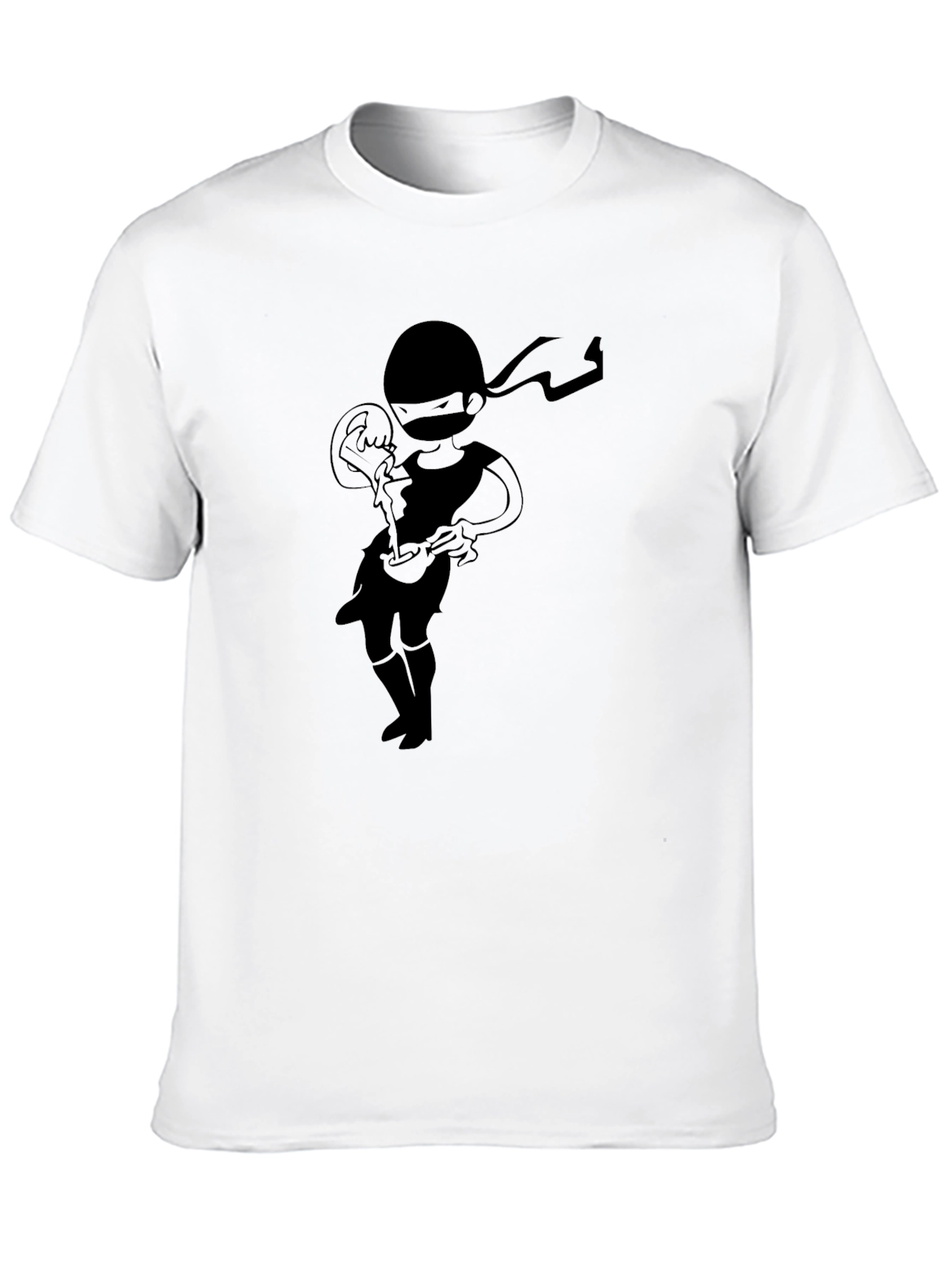 Ninja Pizza T-Shirt - Black Graphic Tee