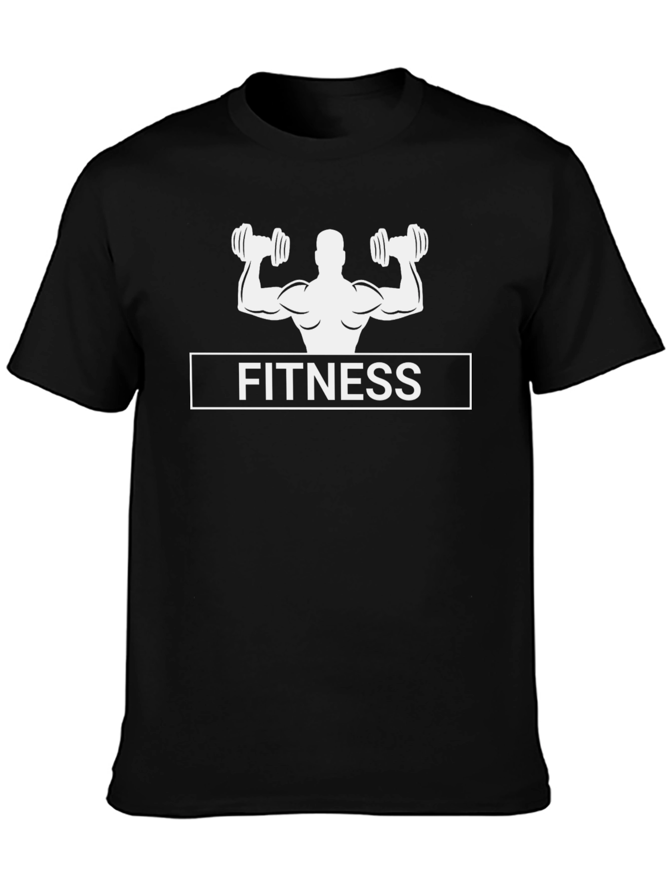 Fitness Graphic Black T-Shirt - Workout Ready
