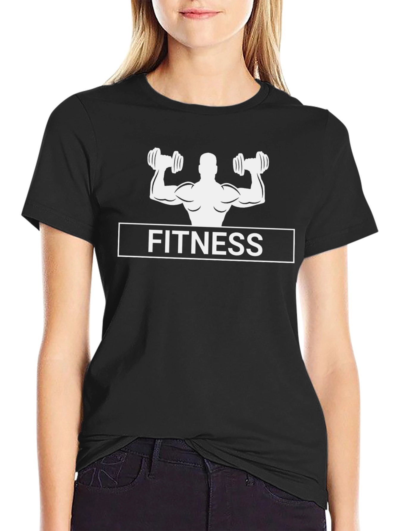Fitness Graphic Black T-Shirt - Workout Ready