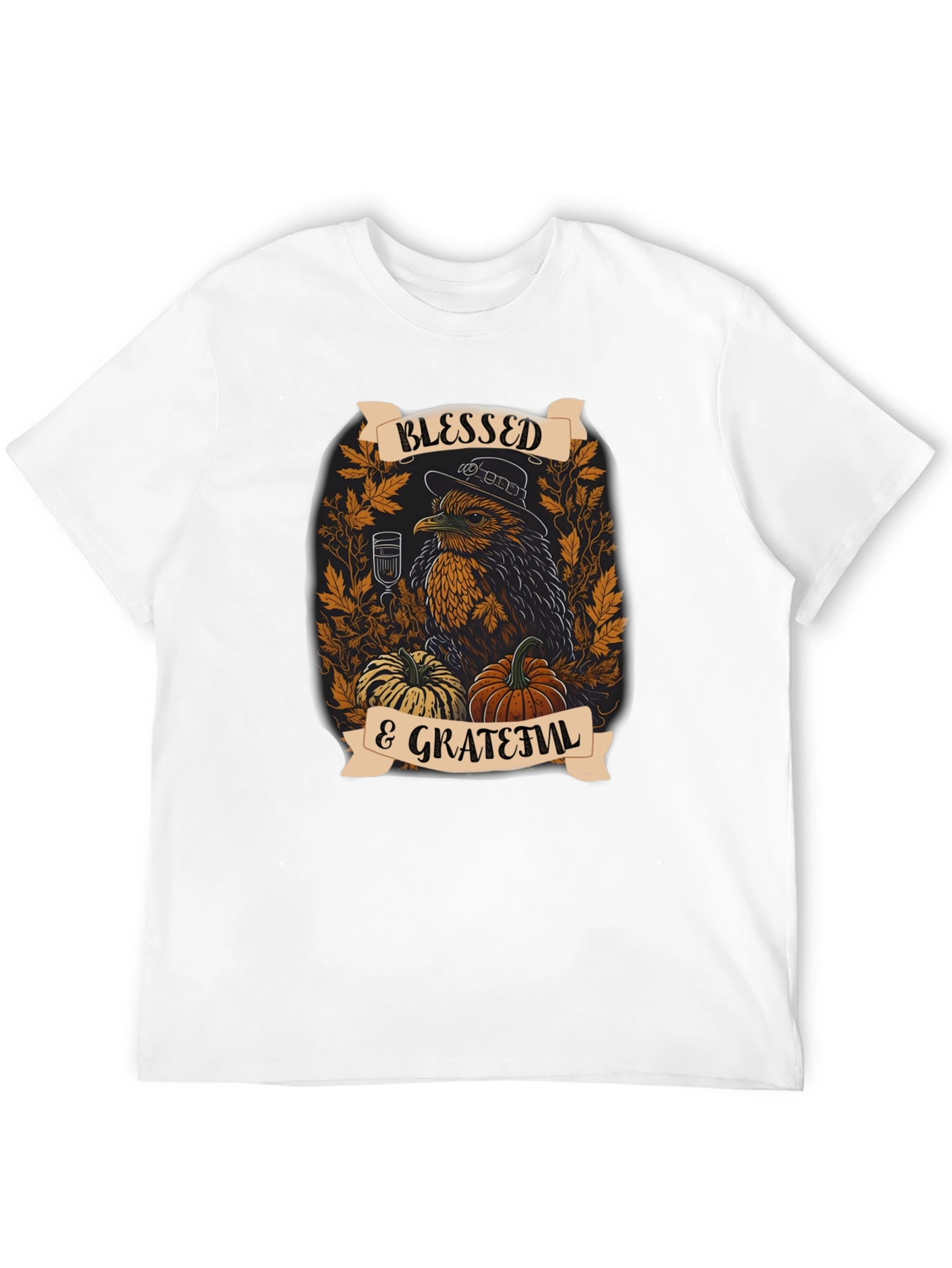 Blessed & Grateful Thanksgiving Graphic Tee