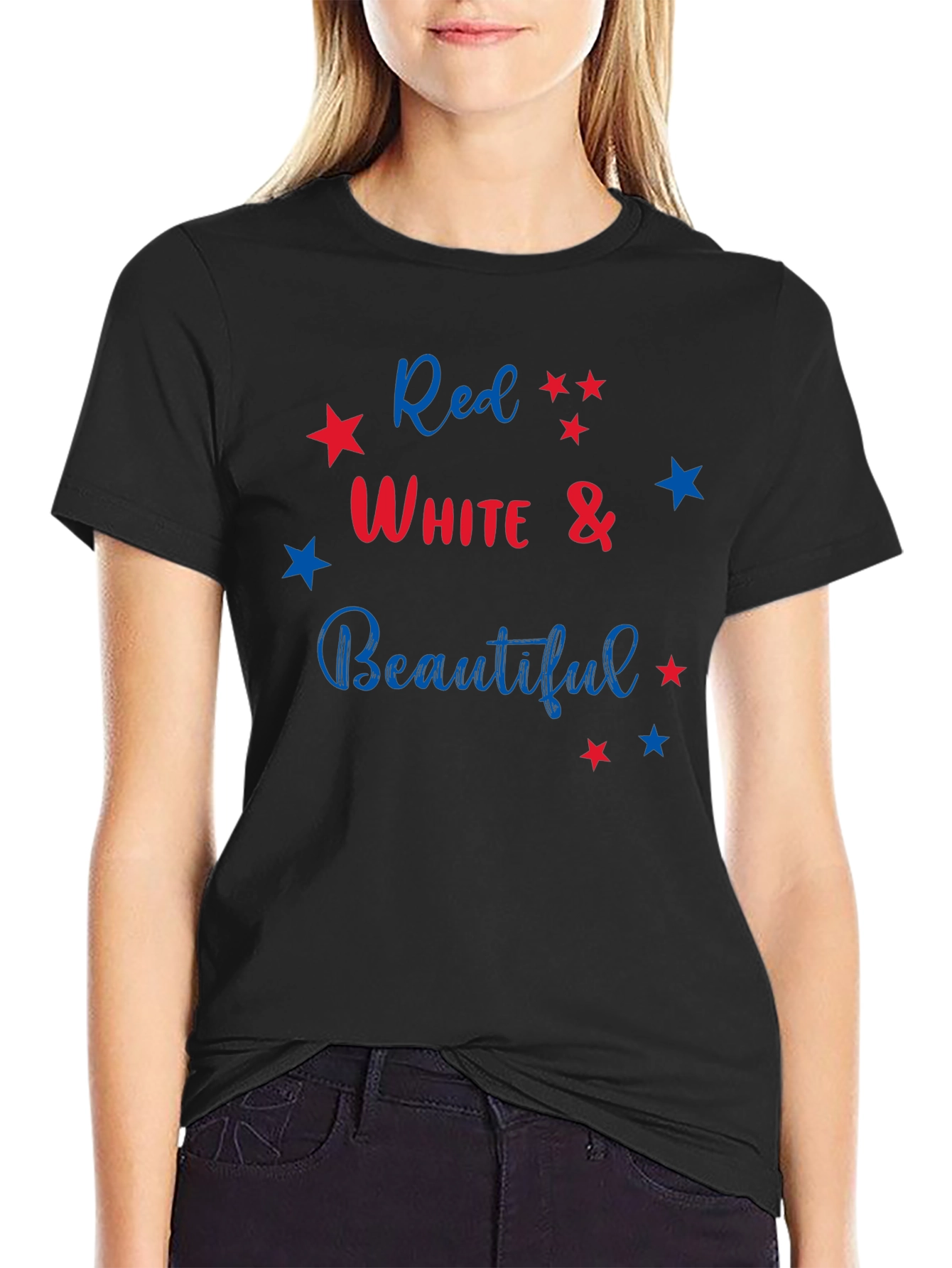Red White & Beautiful Patriotic T-Shirt
