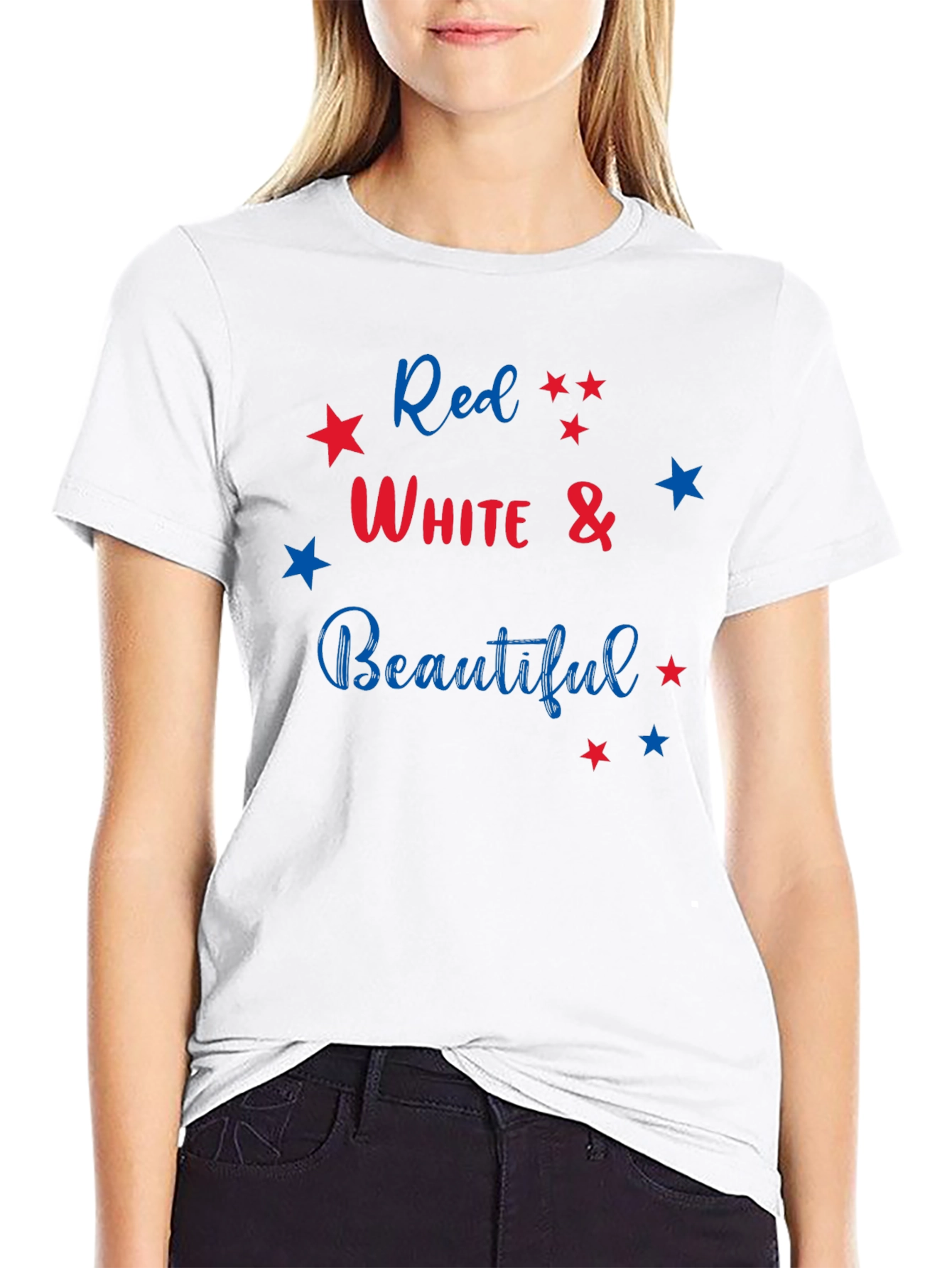 Red White & Beautiful Patriotic T-Shirt