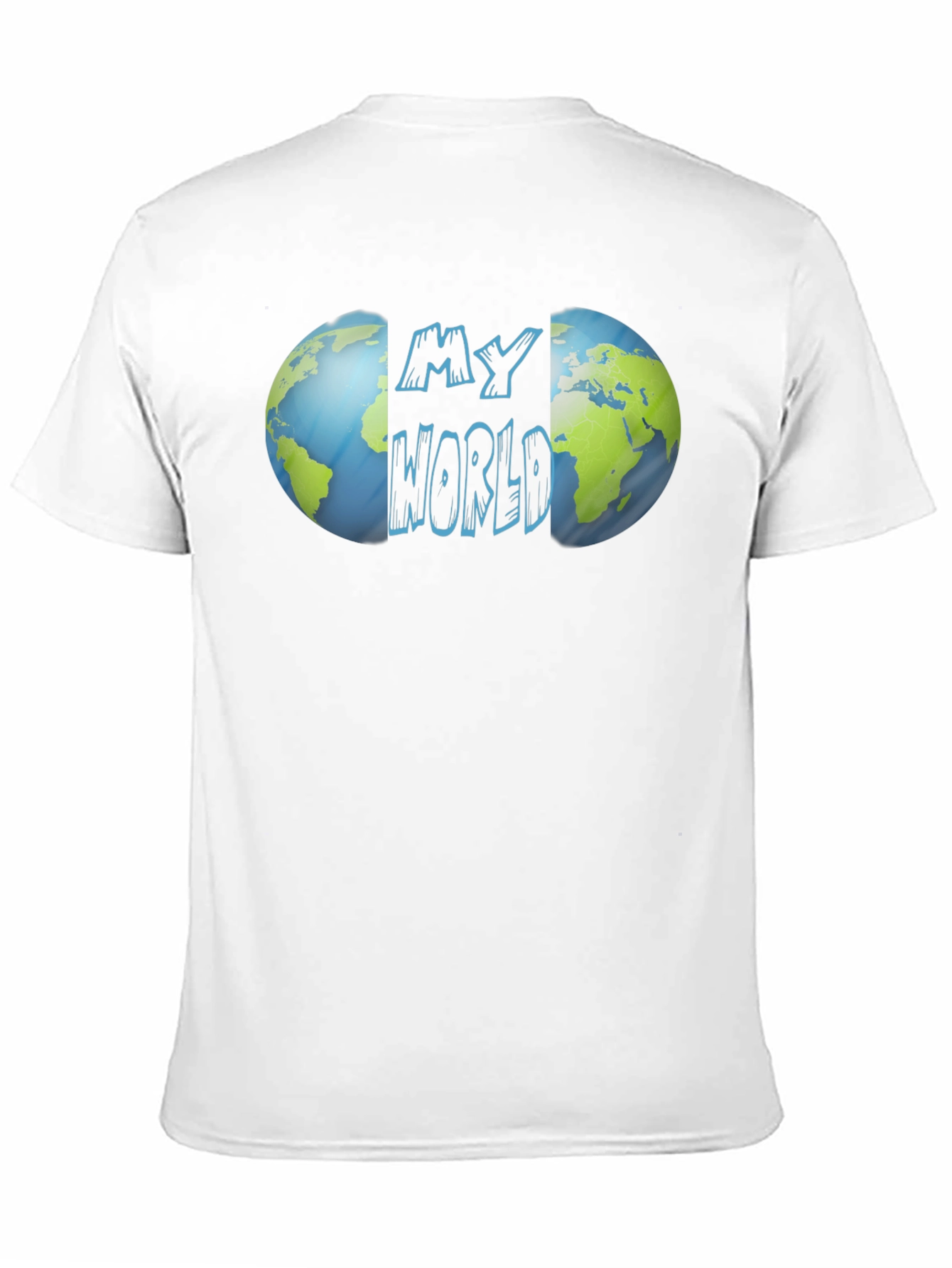 My World Graphic Print T-Shirt - Globe Design