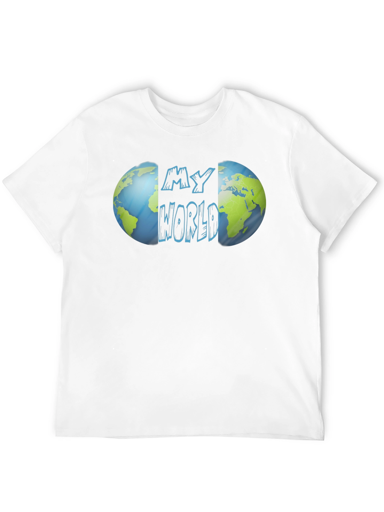 My World Graphic Print T-Shirt - Globe Design