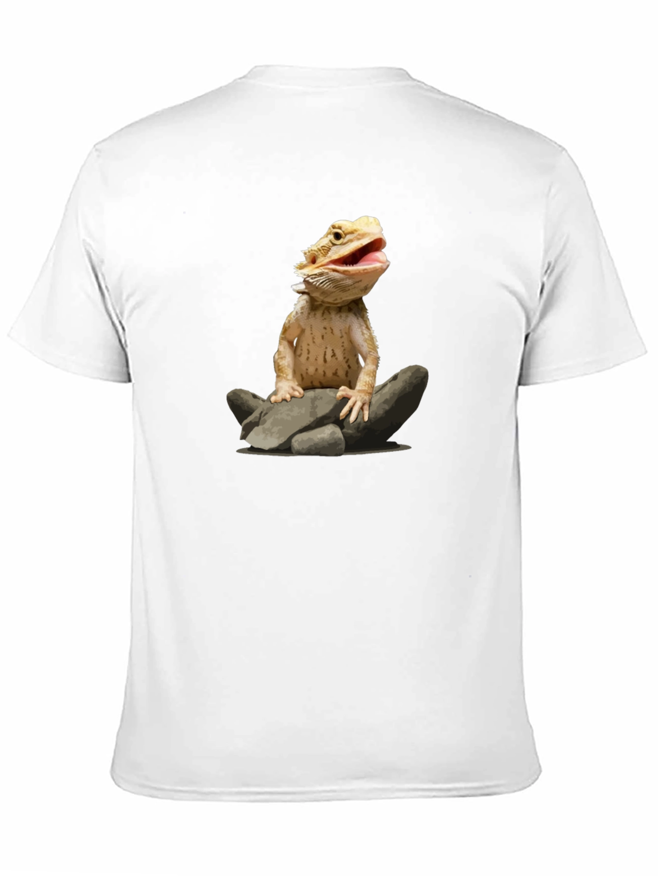 Bearded Dragon on Rocks Graphic T-Shirt