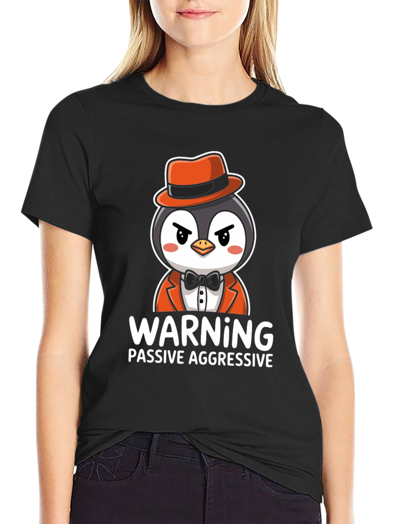 Warning Passive Aggressive Penguin T-Shirt