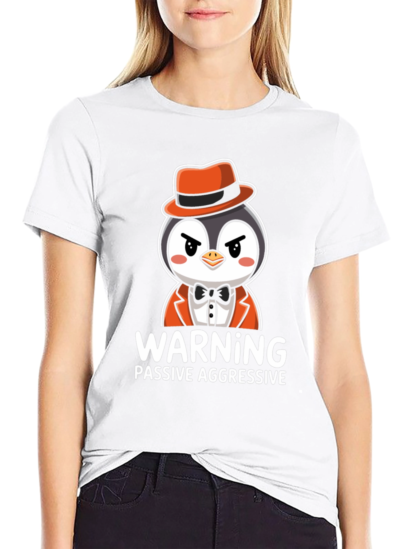 Warning Passive Aggressive Penguin T-Shirt
