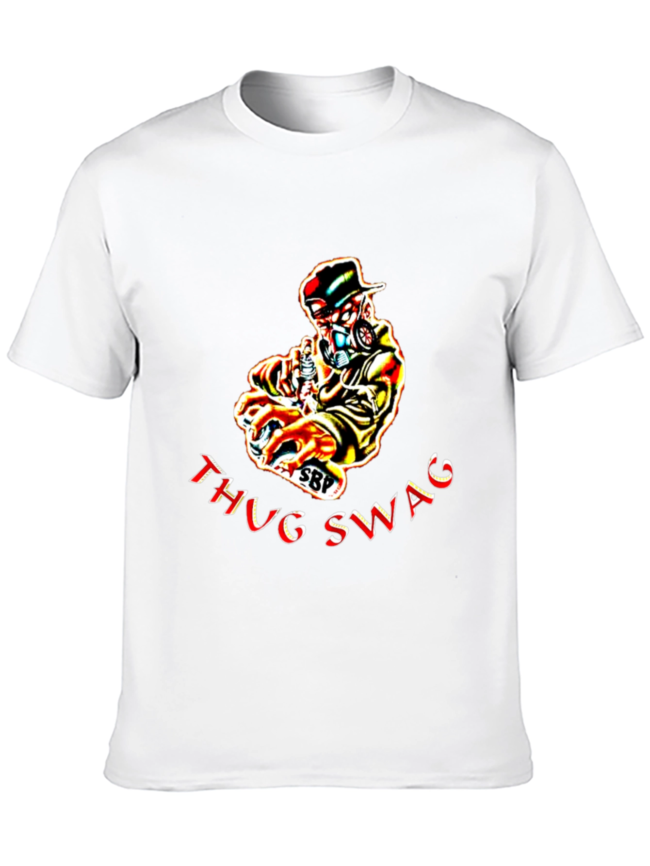 Thug Swag Black Graphic T-Shirt
