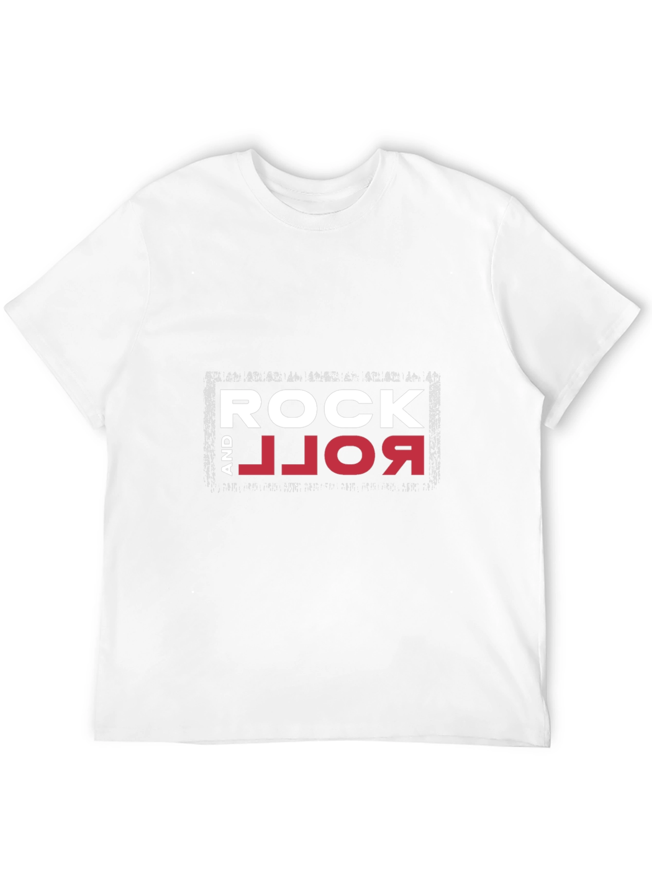 Rock and Roll Graphic Print Black T-Shirt