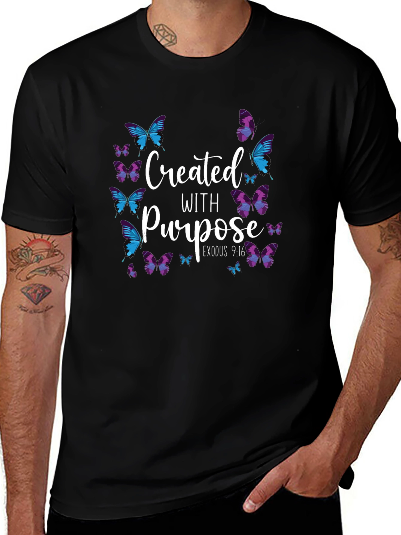 Created with Purpose Butterfly T-Shirt