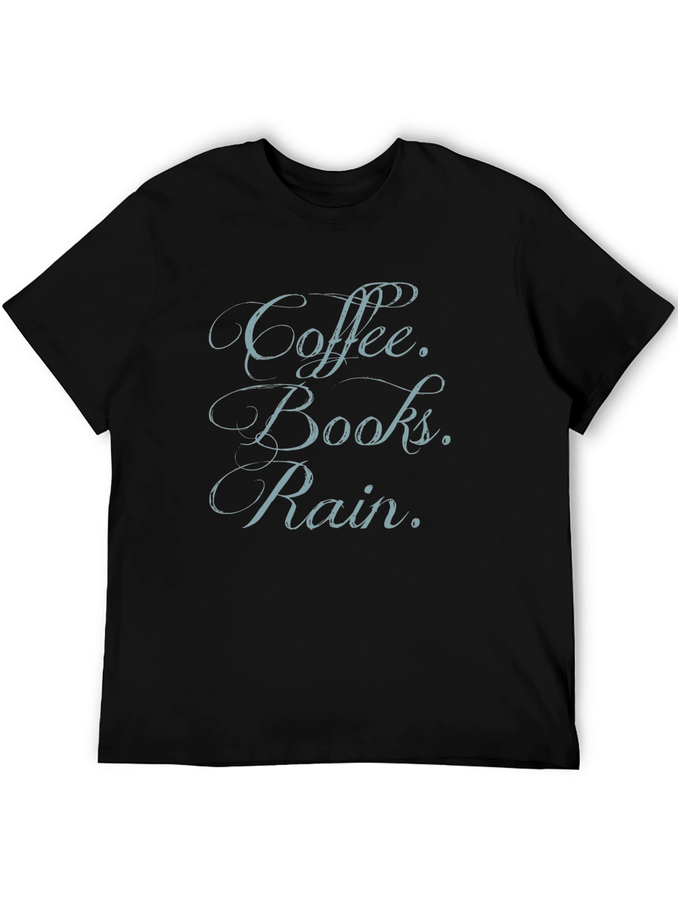 Coffee Books Rain T-Shirt