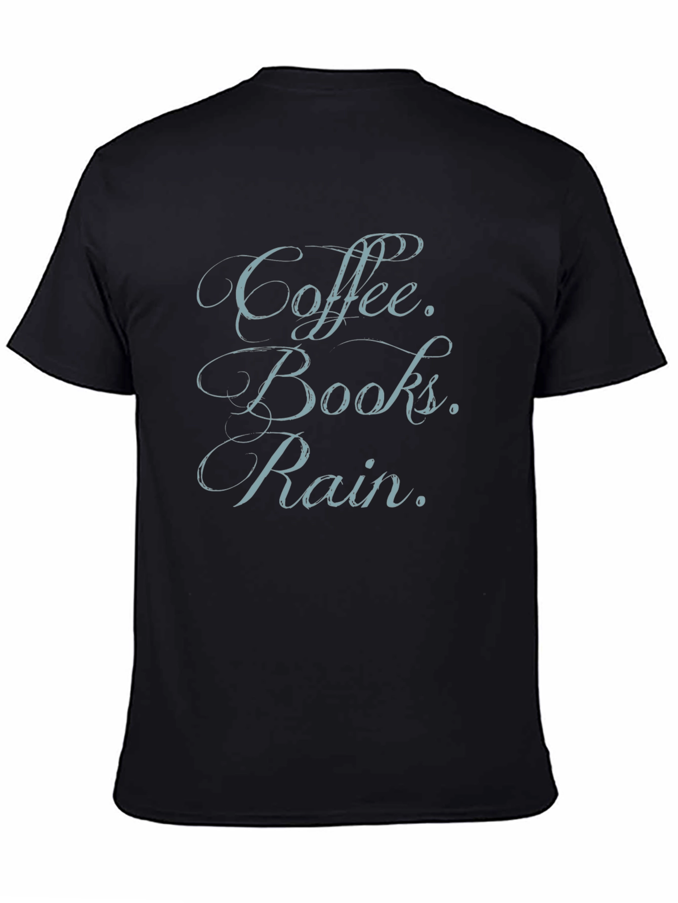 Coffee Books Rain T-Shirt