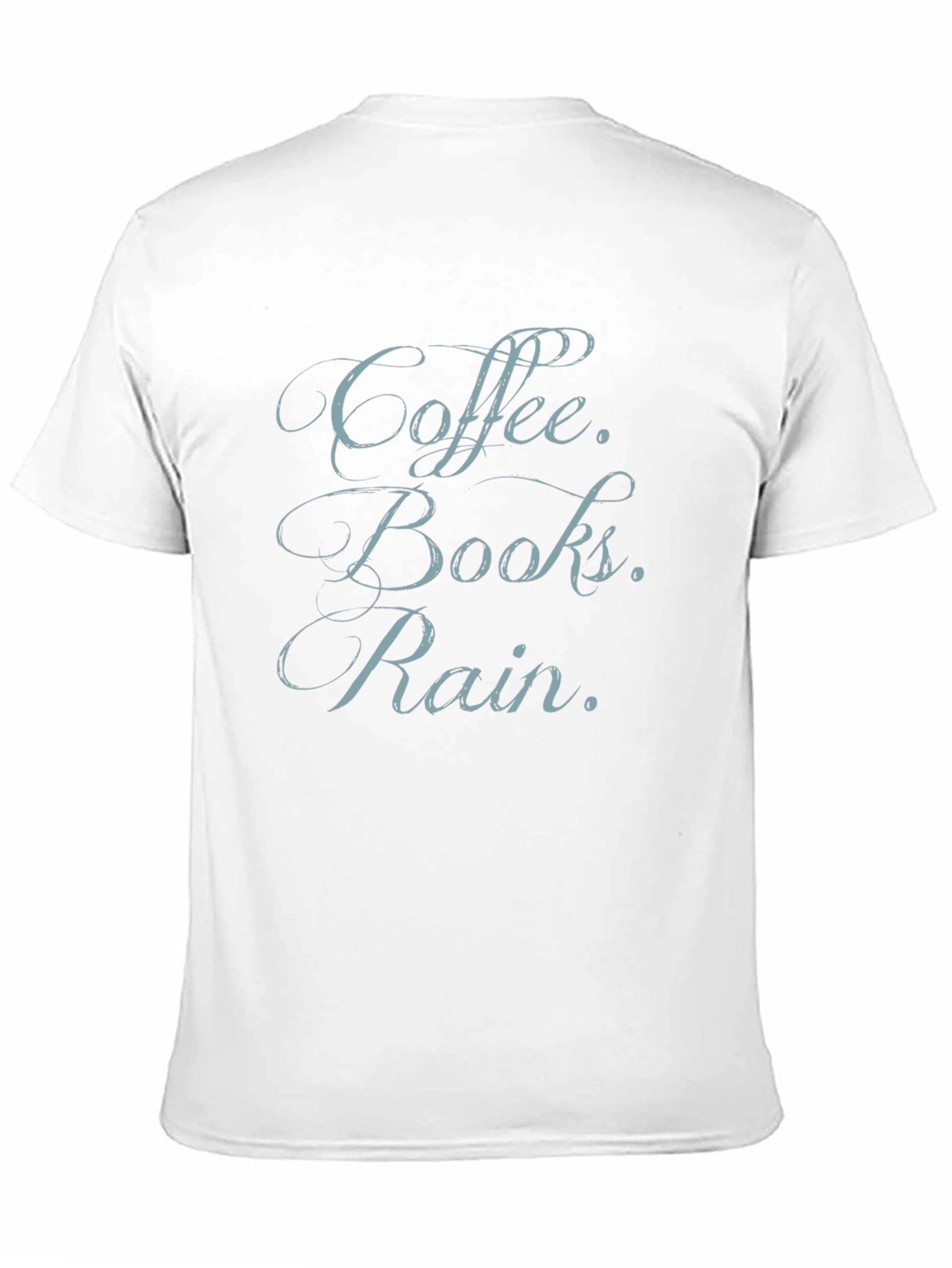Coffee Books Rain T-Shirt