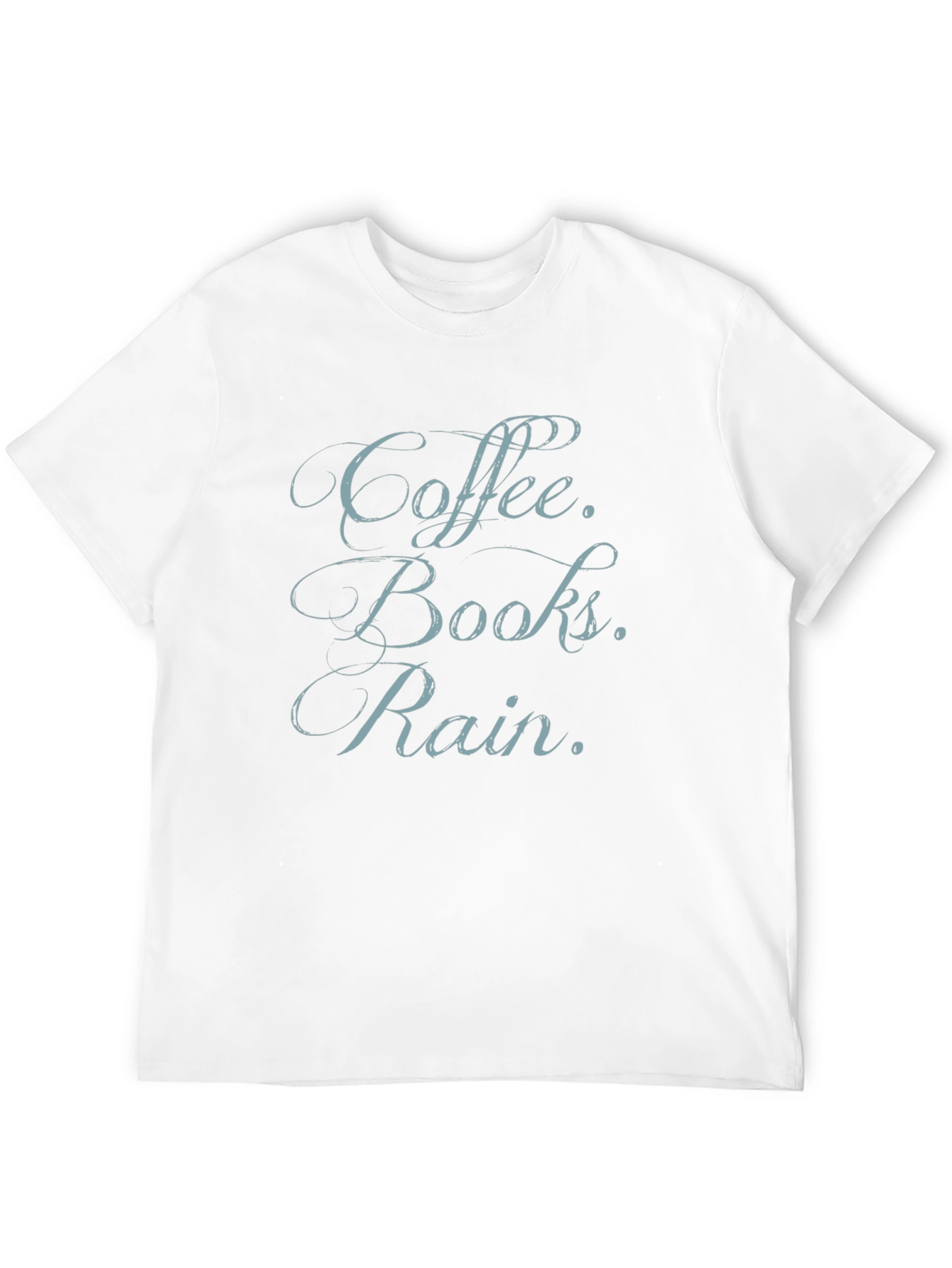 Coffee Books Rain T-Shirt
