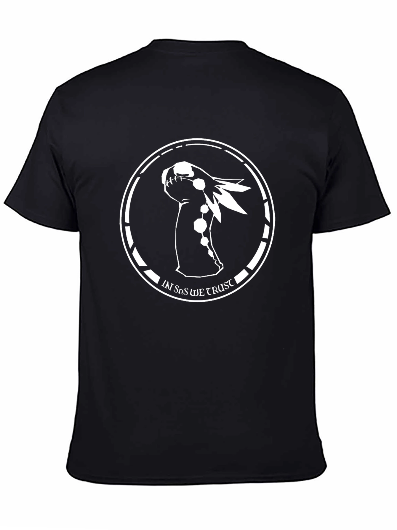 In Sns We Trust Black Graphic Tee