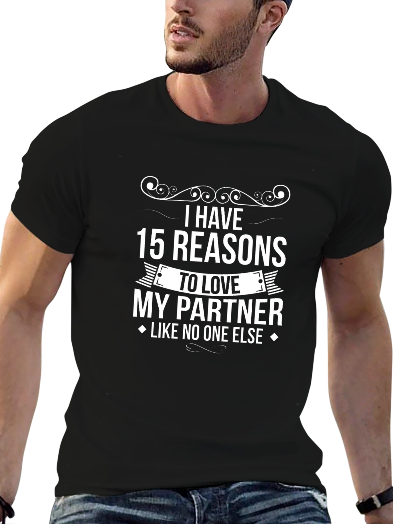 Reasons to Love My Partner Black T-Shirt