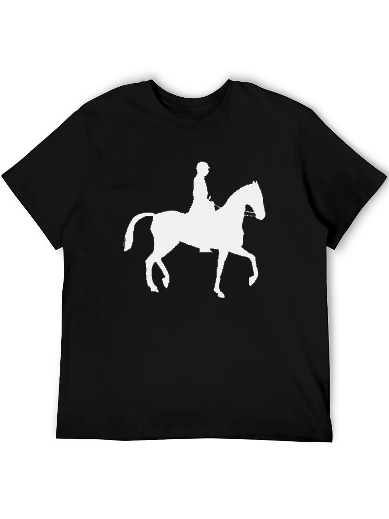 Equestrian Silhouette Graphic Tee - Horse Riding Shirt