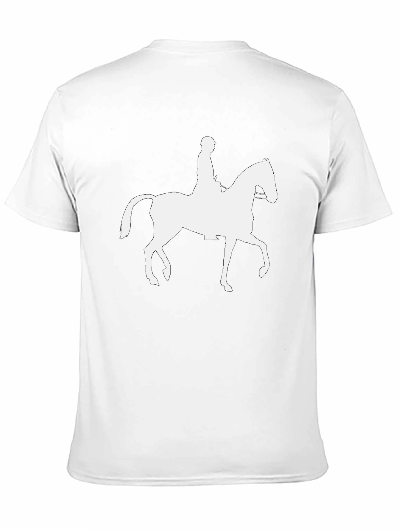 Equestrian Silhouette Graphic Tee - Horse Riding Shirt