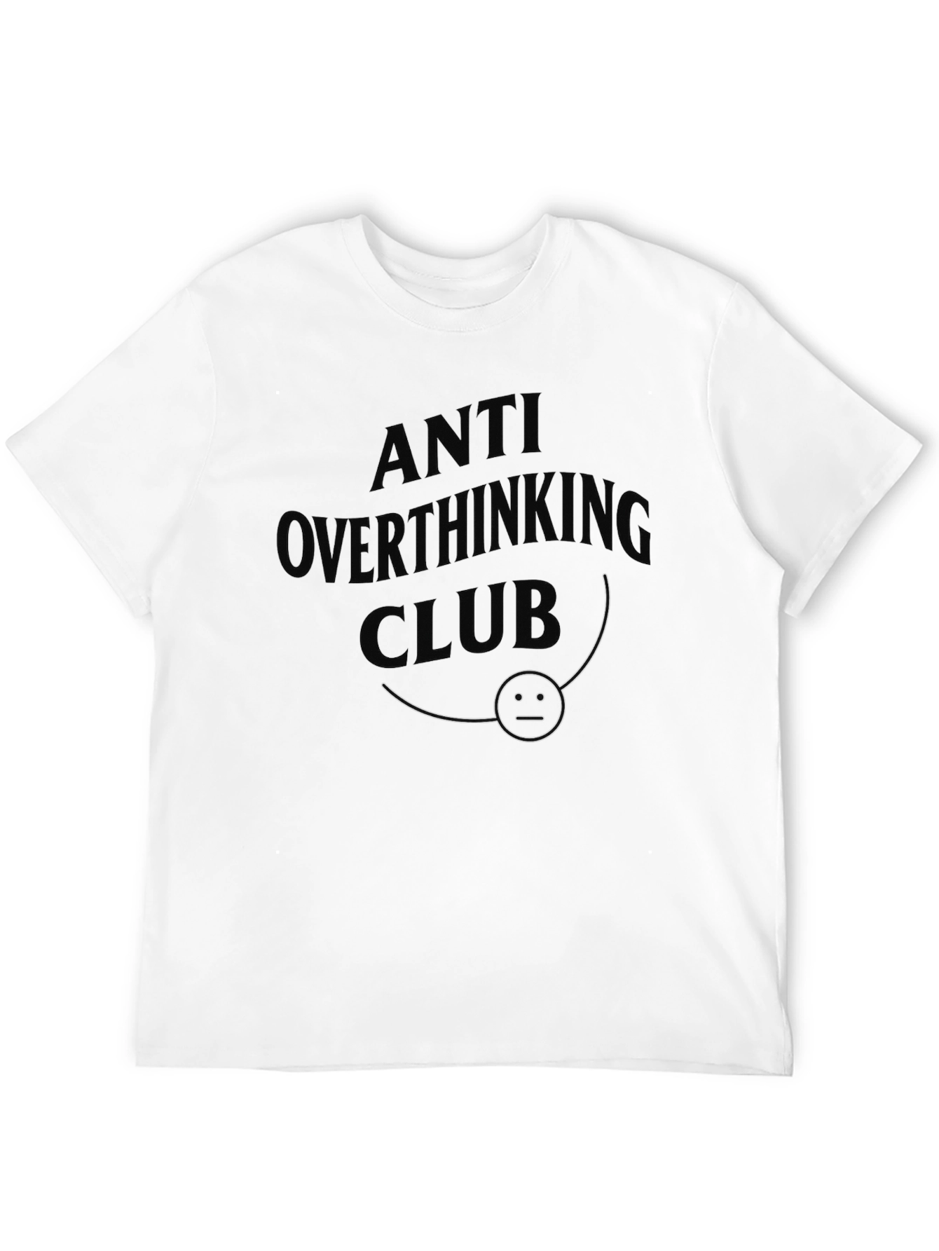 Anti Overthinking Club T-Shirt - Black Graphic Tee