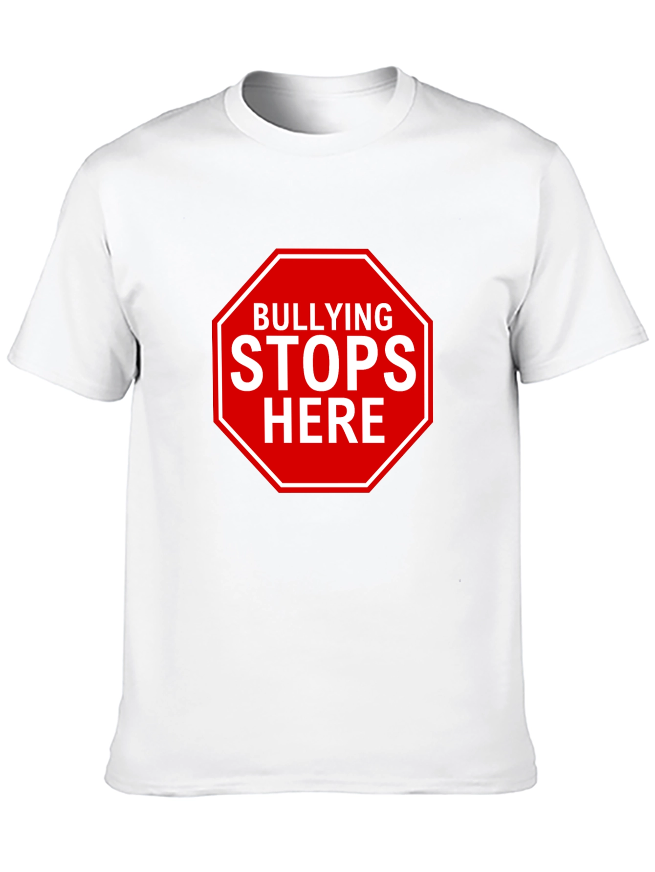 Bullying Stops Here Black T-Shirt - Stand Against Bullying!