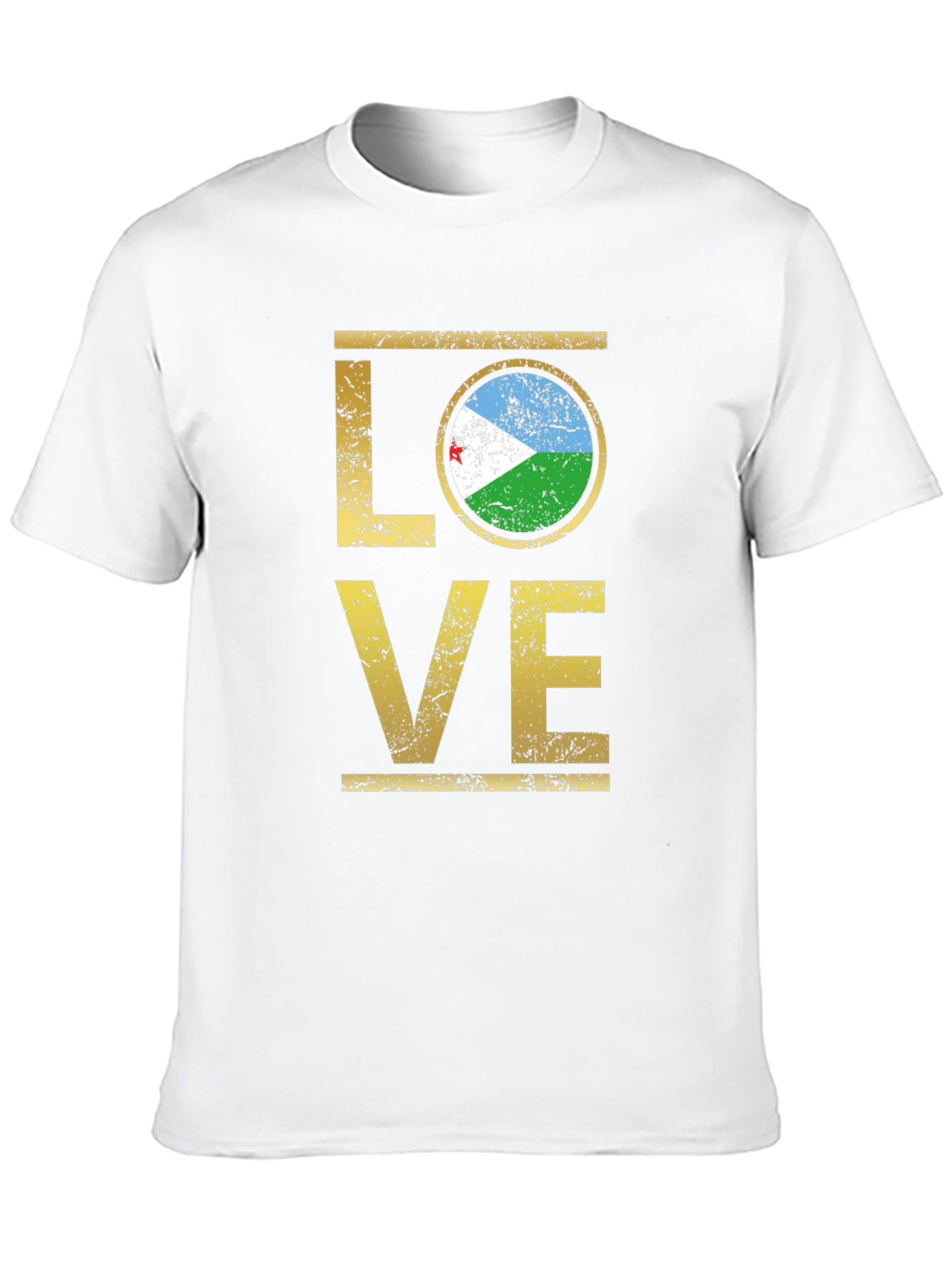 Djibouti Flag LOVE T-Shirt